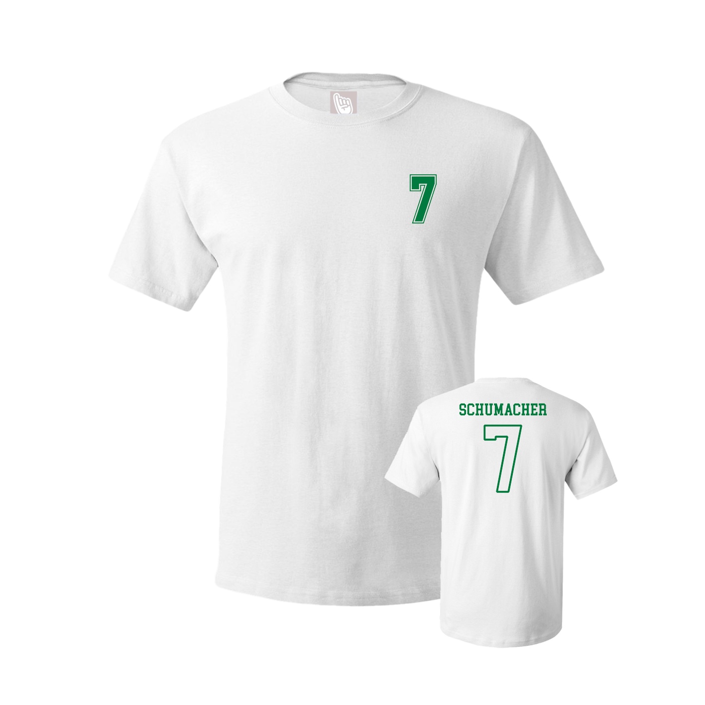 Youth Tee — Chest Back in White