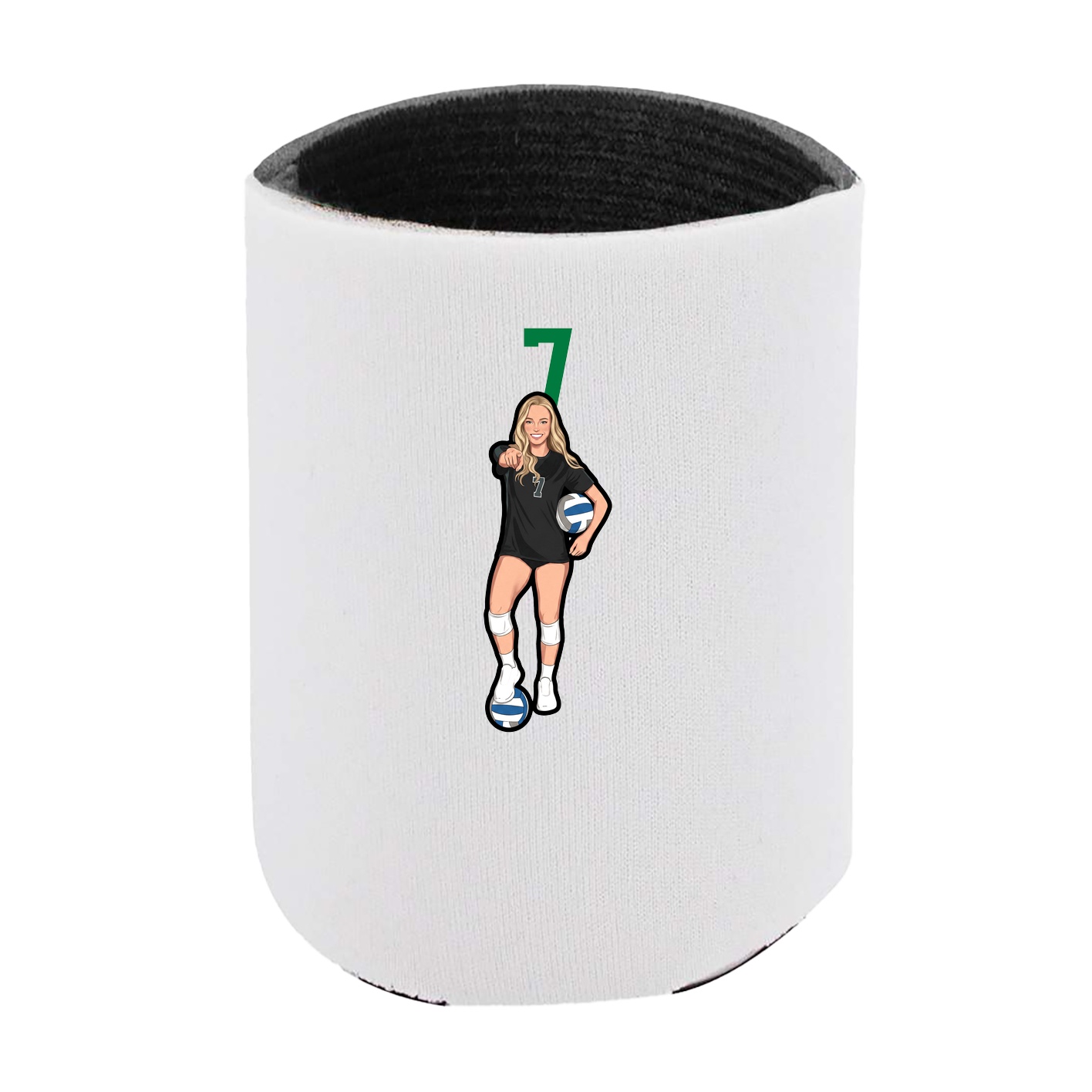 Can Holder — Number Top in White