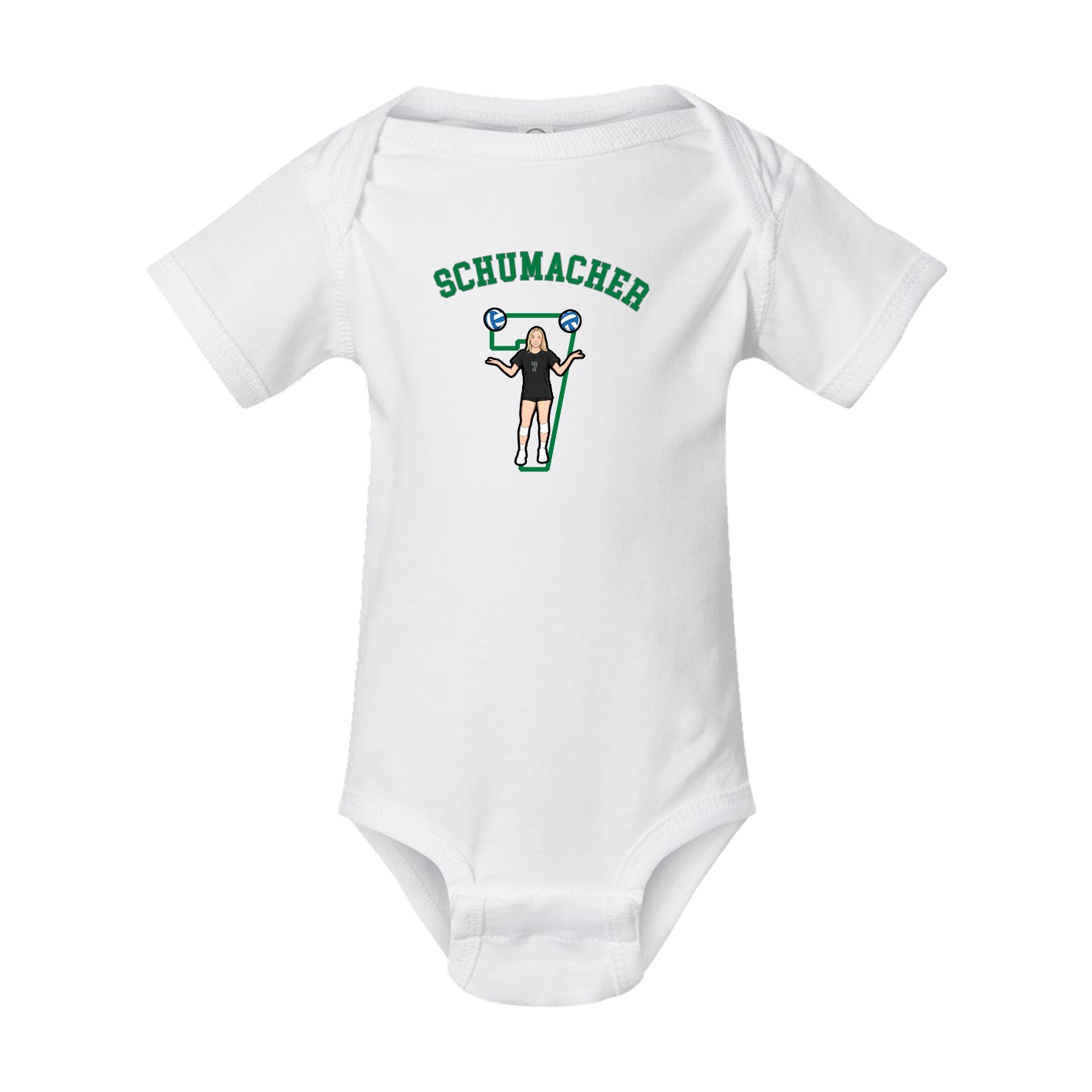 Baby Onesie — Shirsey Arch in White