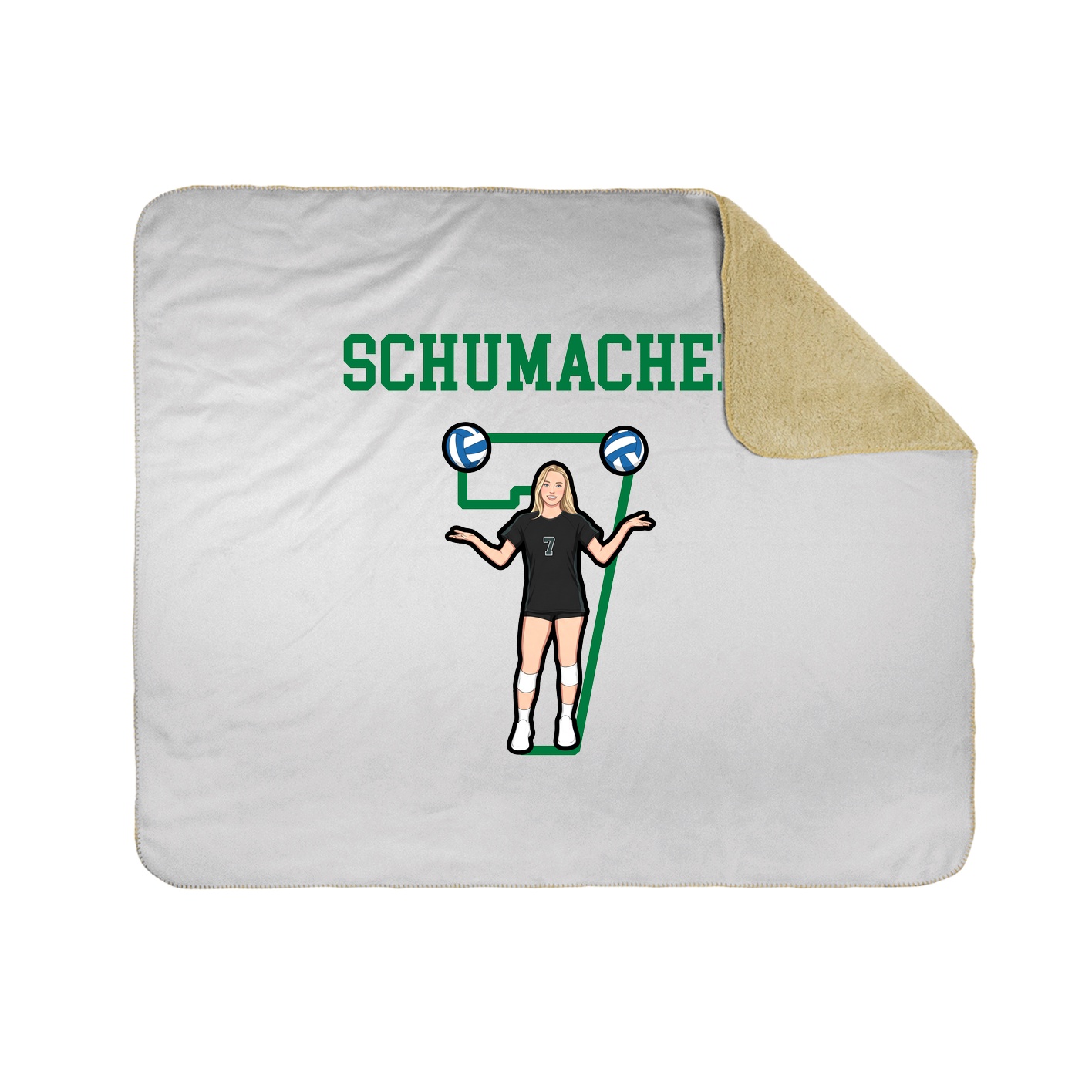 Throw Blanket — Shirsey in White
