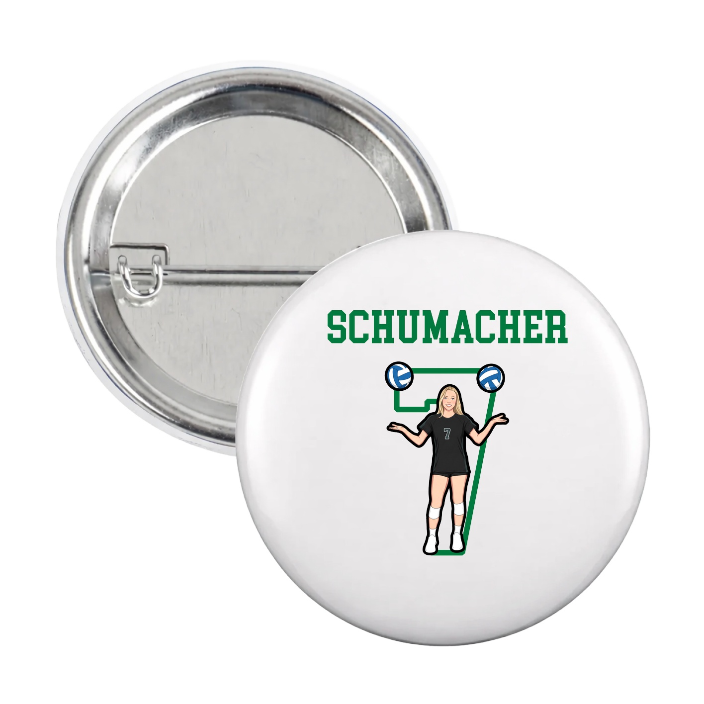 Game Day Button — Shirsey in White