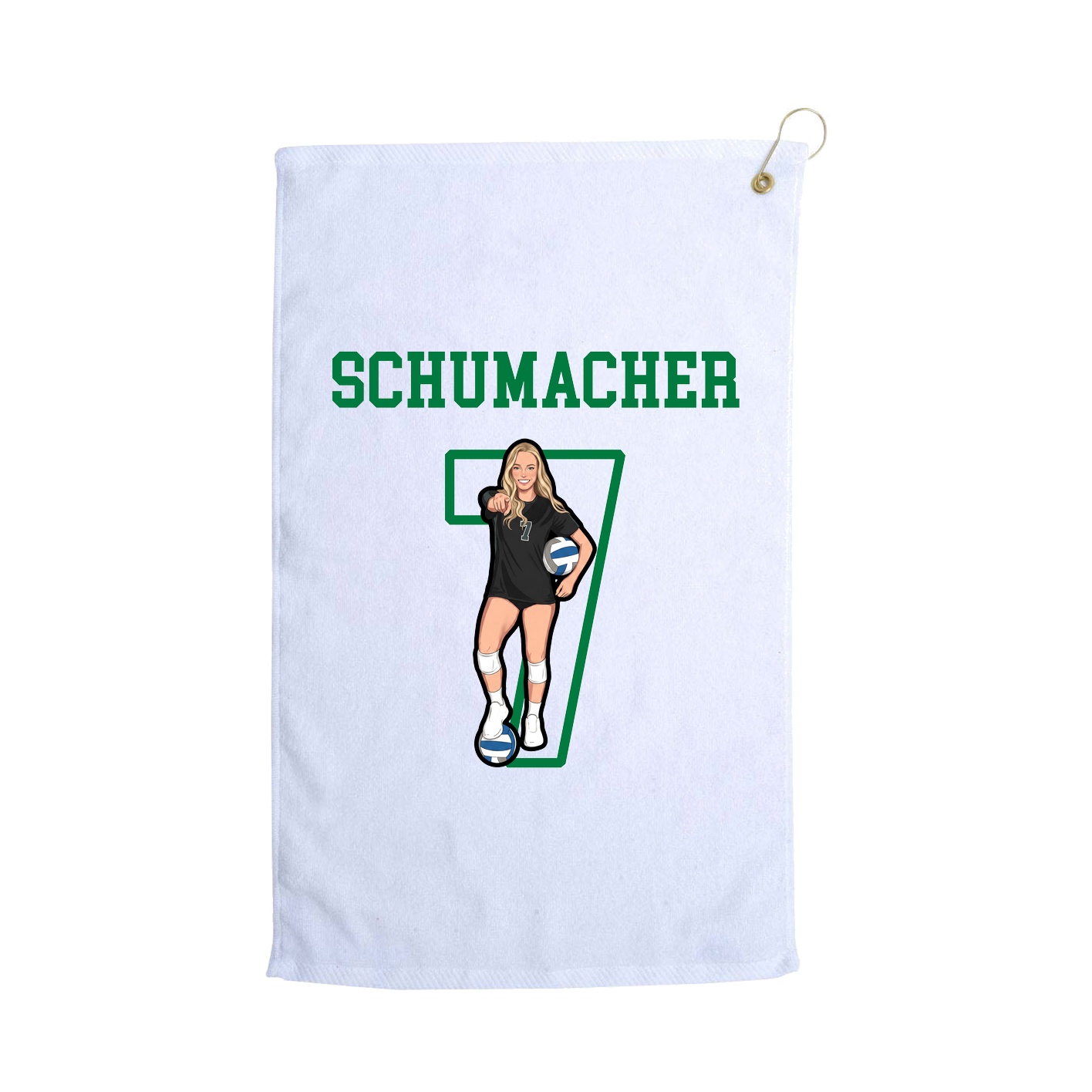 Golf Towel — Shirsey in White