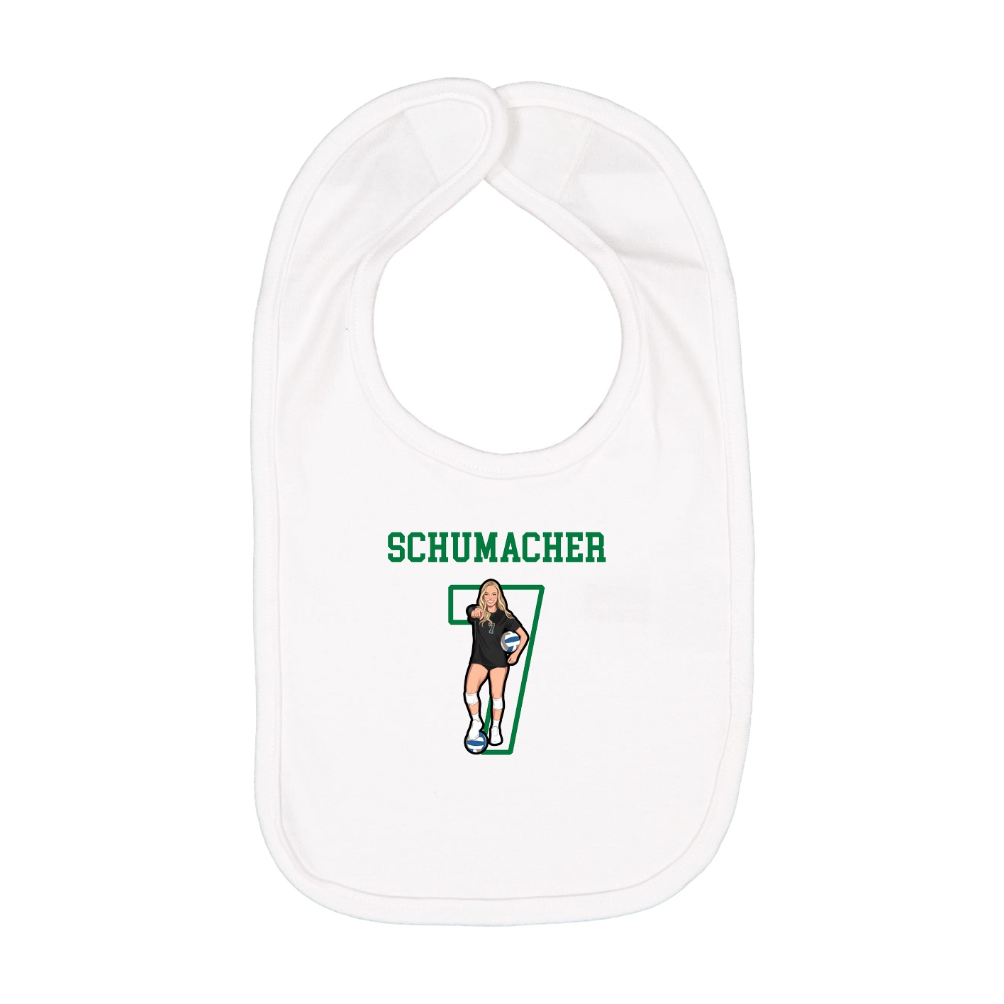 Infant Bib — Shirsey in White