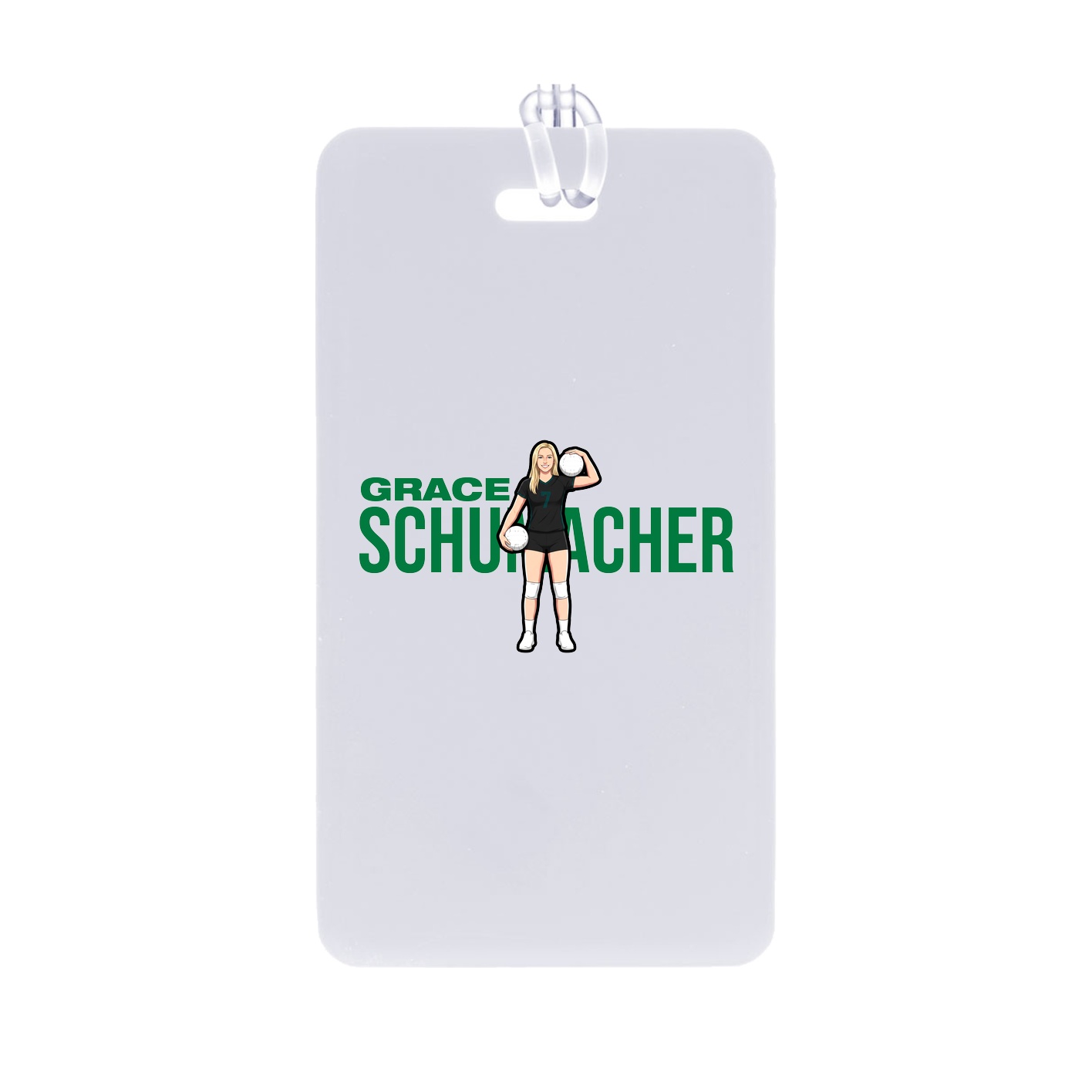 Bag Tag — Player Name in Classic