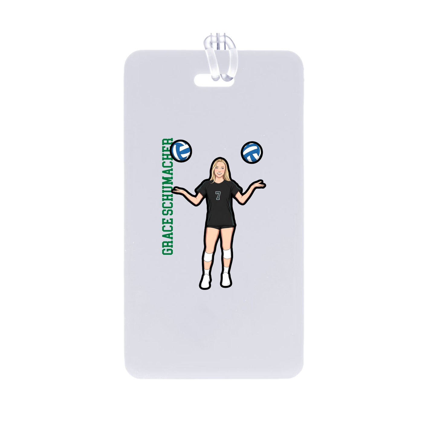 Bag Tag — Name Vertical in Classic