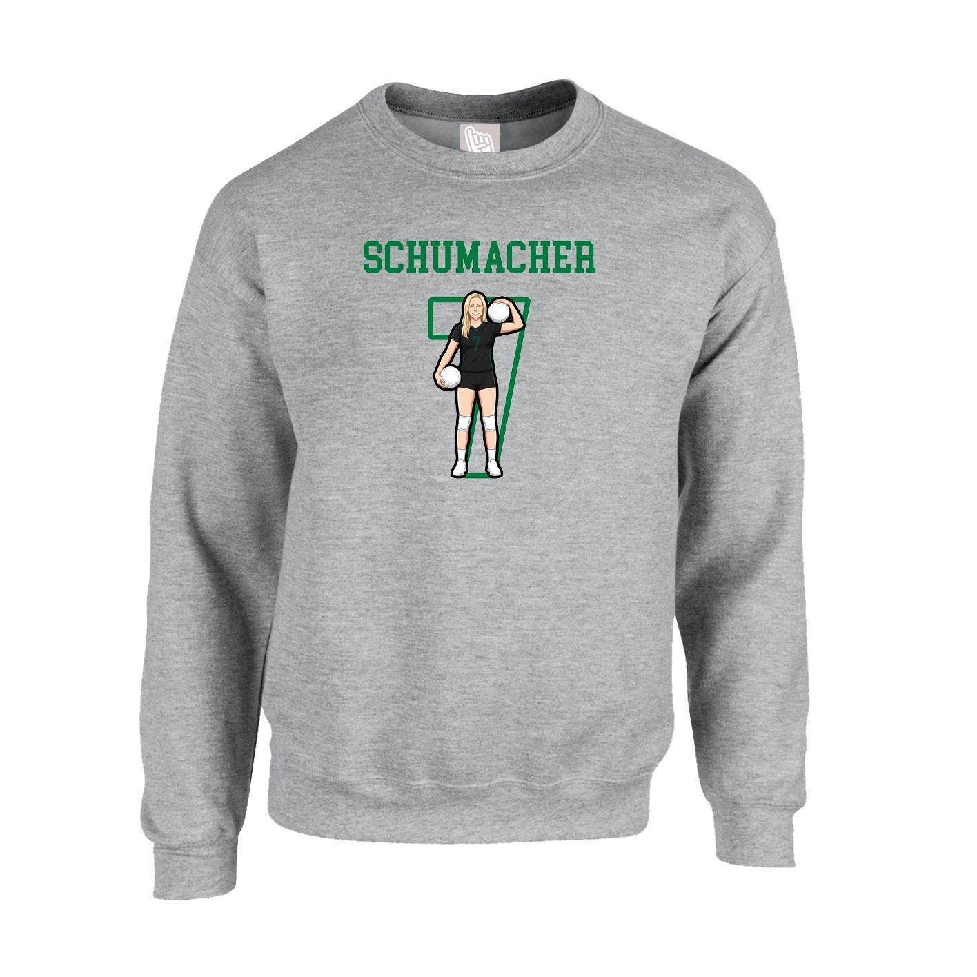 Fleece Crew — Shirsey in Grey