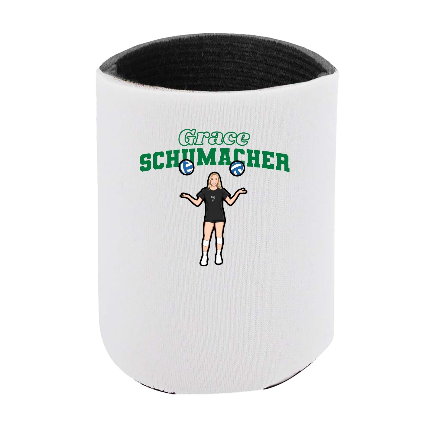 Can Holder — Name Arch in White