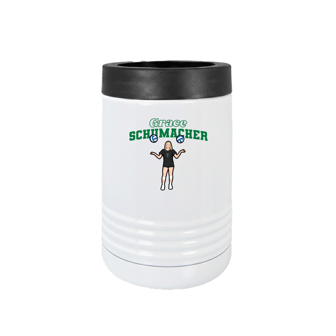 Beverage Holder — Name Arch in White