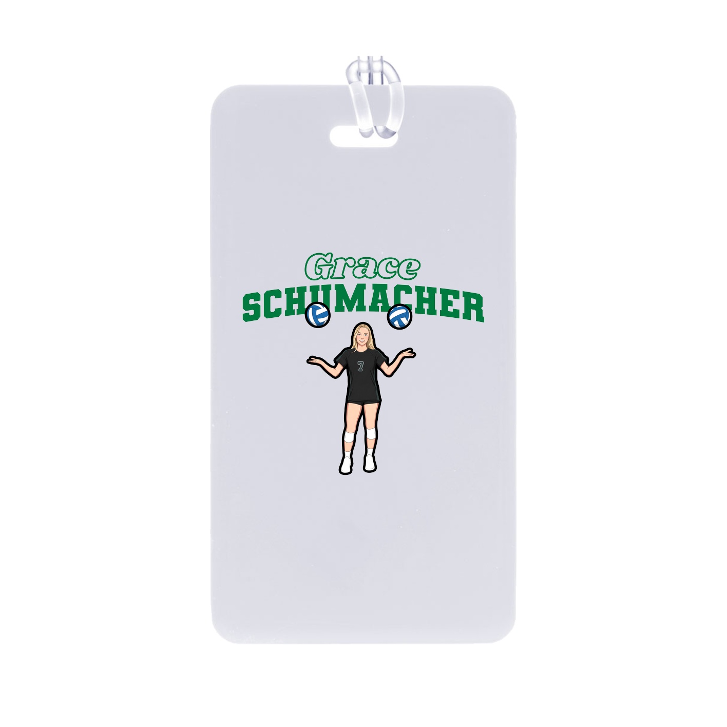 Bag Tag — Name Arch in Classic
