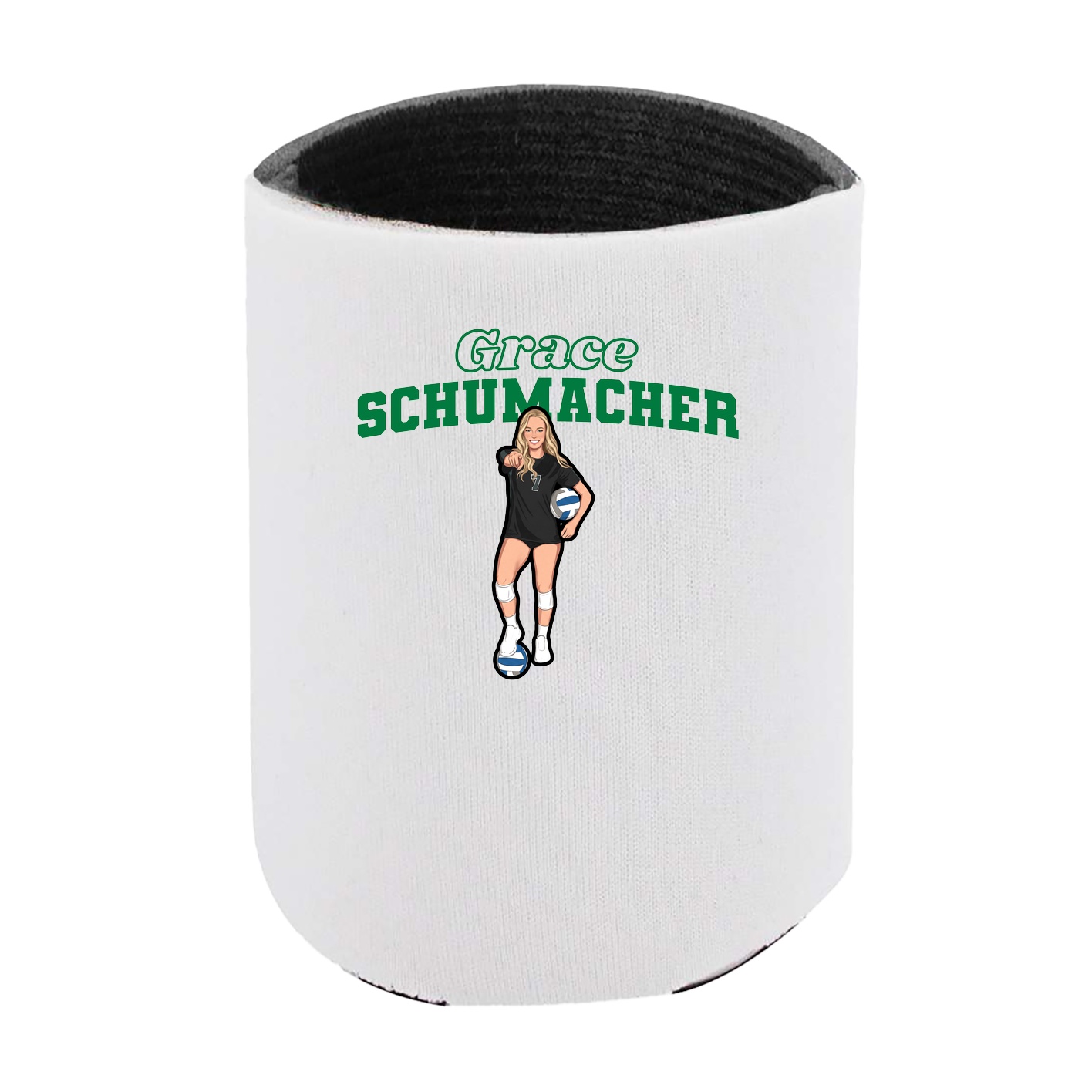 Can Holder — Name Arch in White