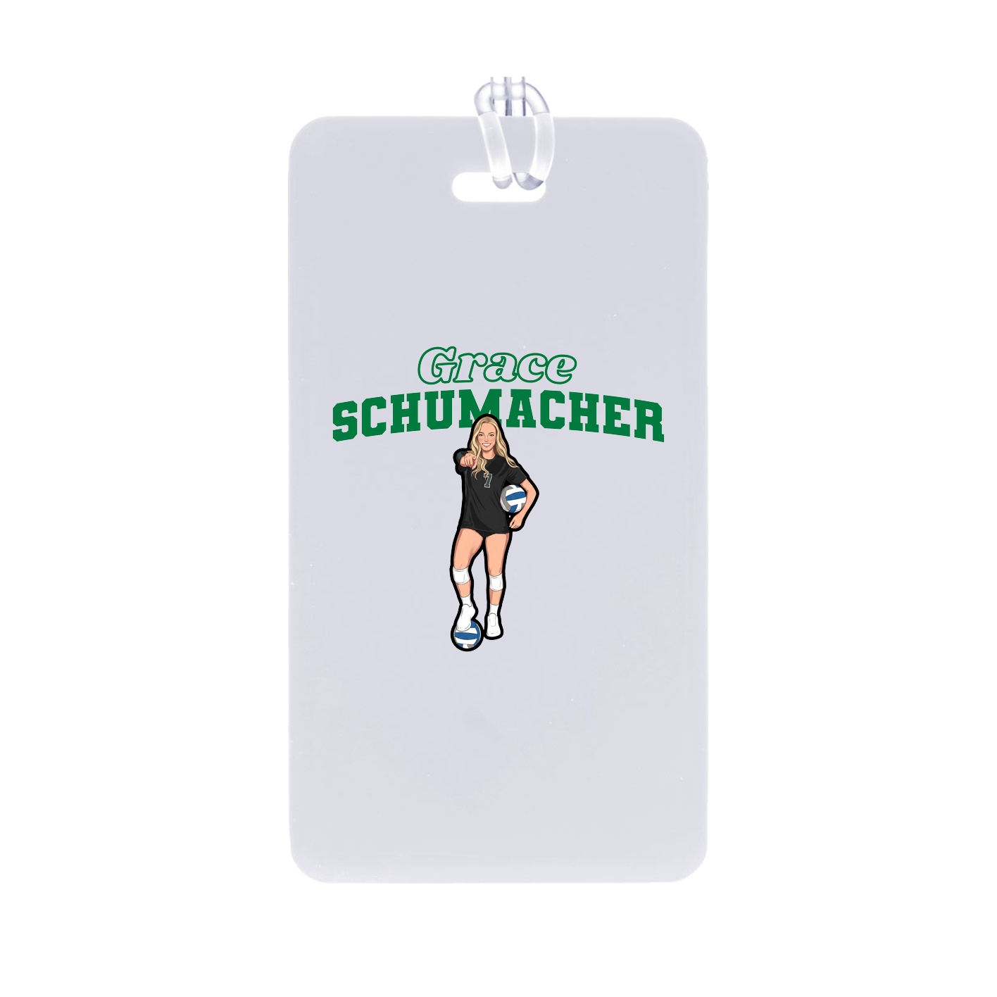 Bag Tag — Name Arch in Classic