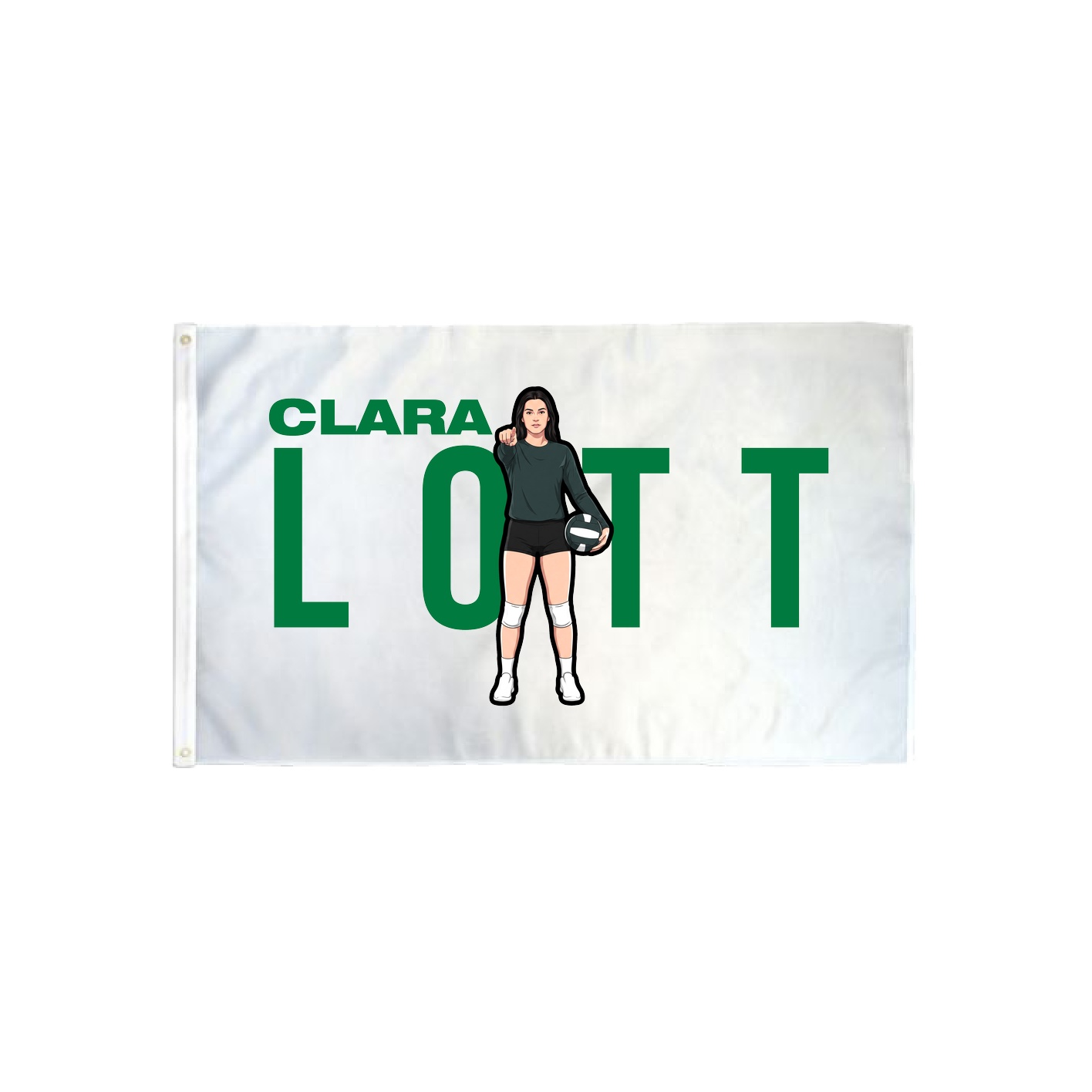 3x5 Flag — Player Name in Classic