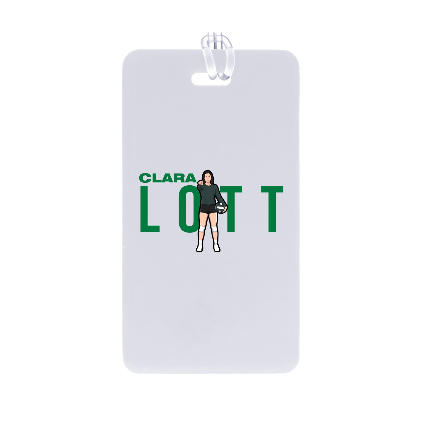 Bag Tag — Player Name in Classic