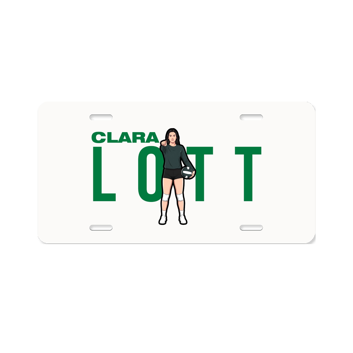 License Plate — Player Name in Classic