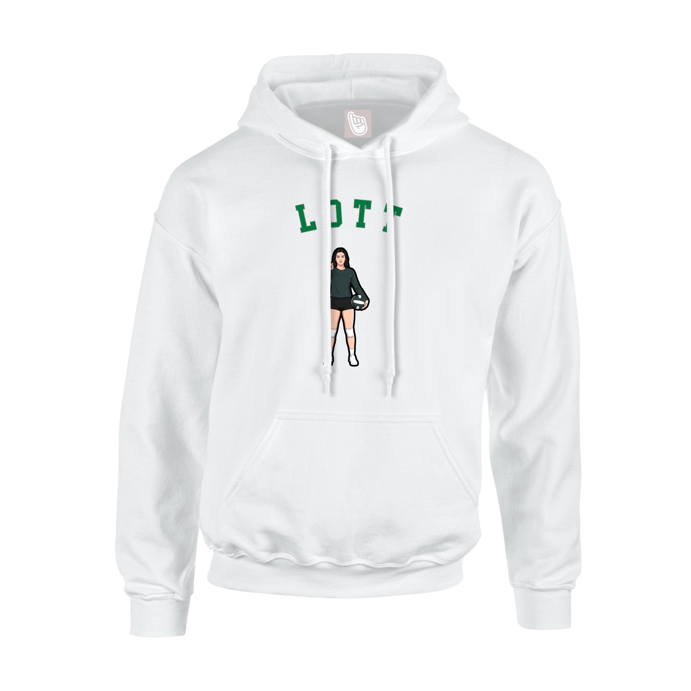 Youth Hoodie — Shirsey Arch in White
