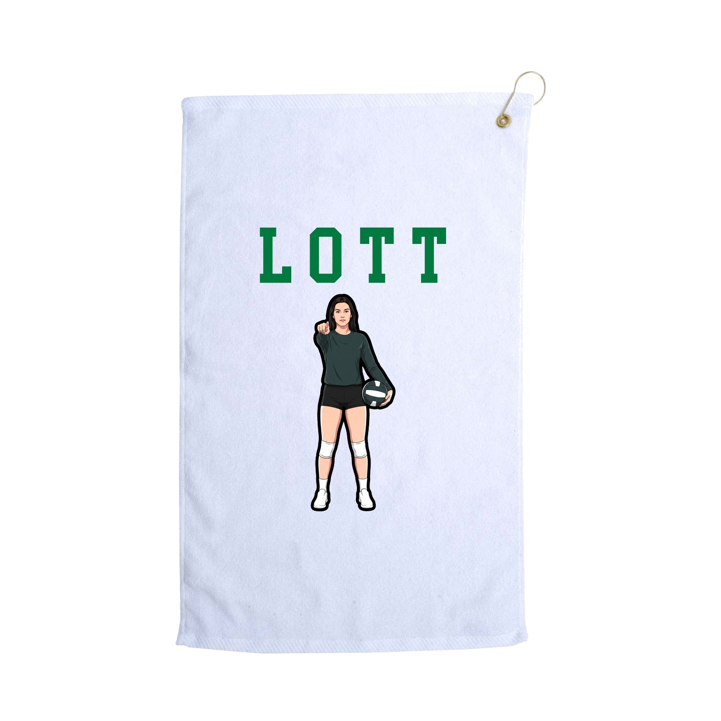 Golf Towel — Shirsey in White