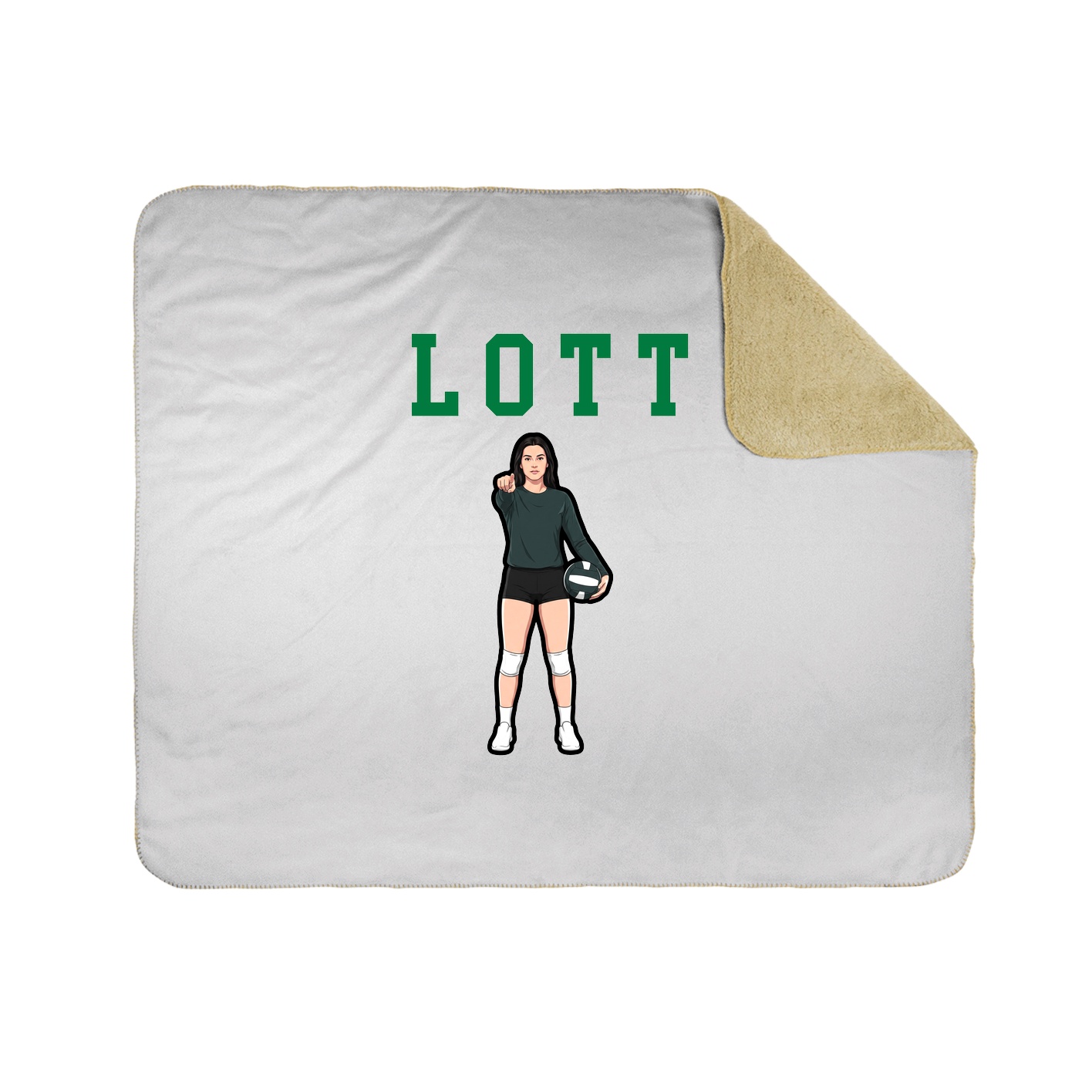 Throw Blanket — Shirsey in White