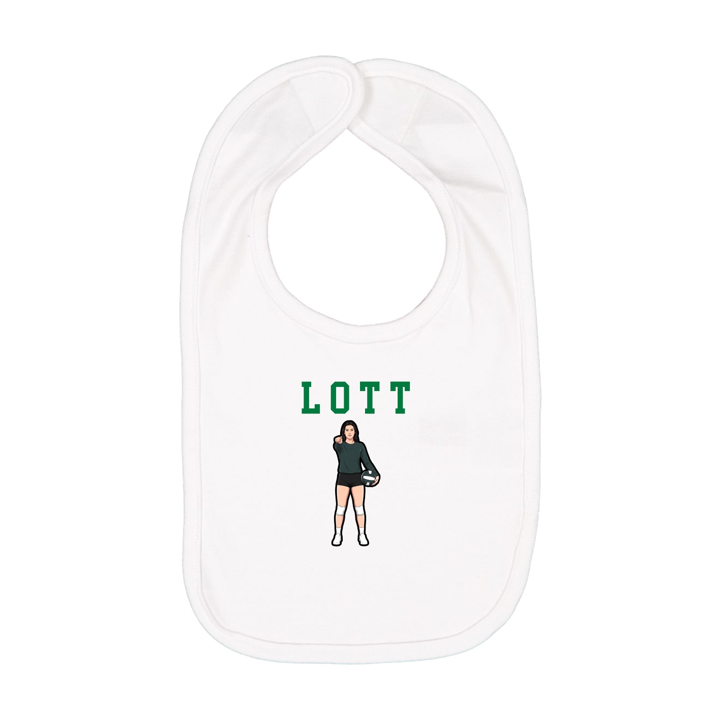 Infant Bib — Shirsey in White