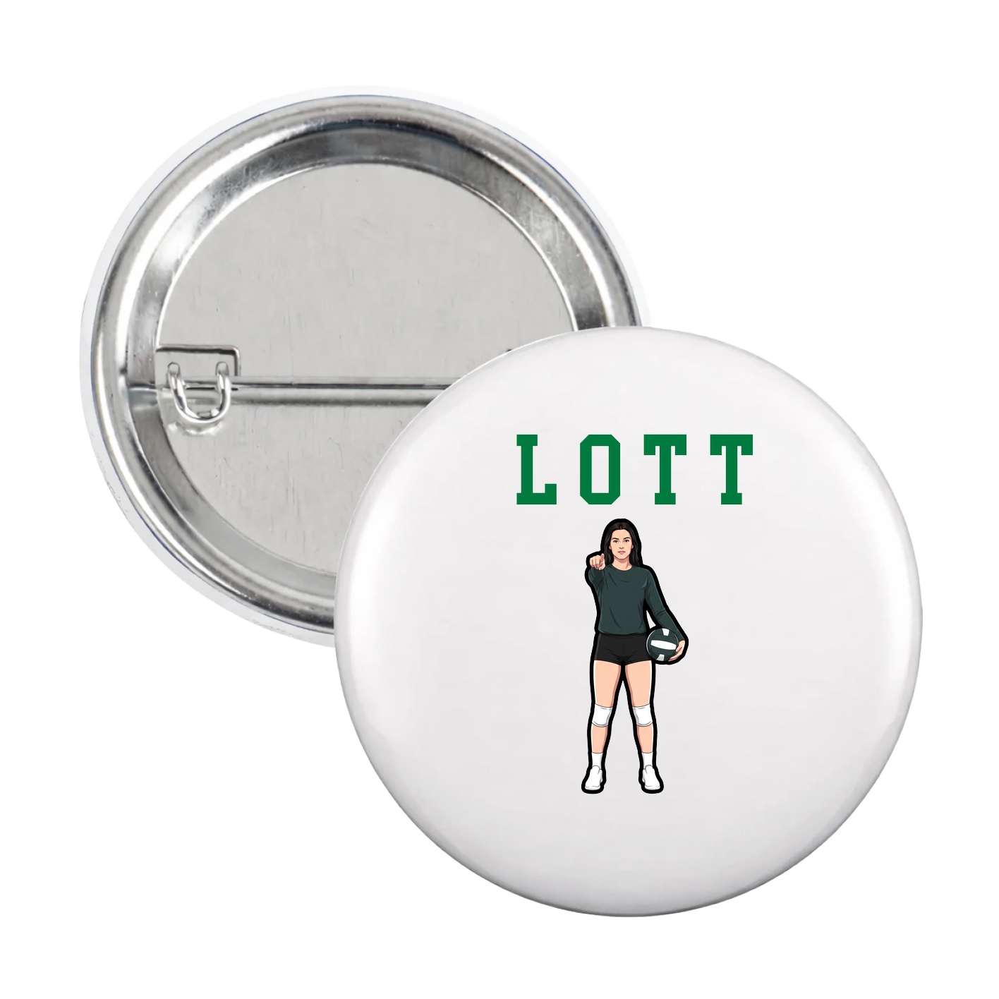 Game Day Button — Shirsey in White