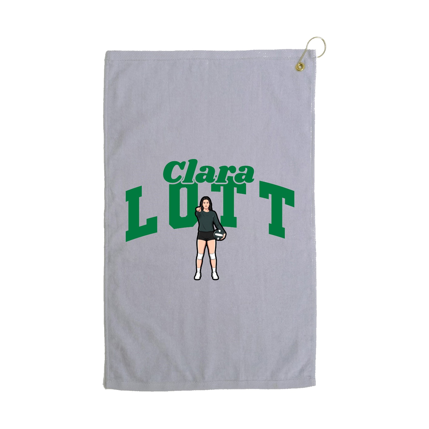 Golf Towel — Signature Arch in Grey