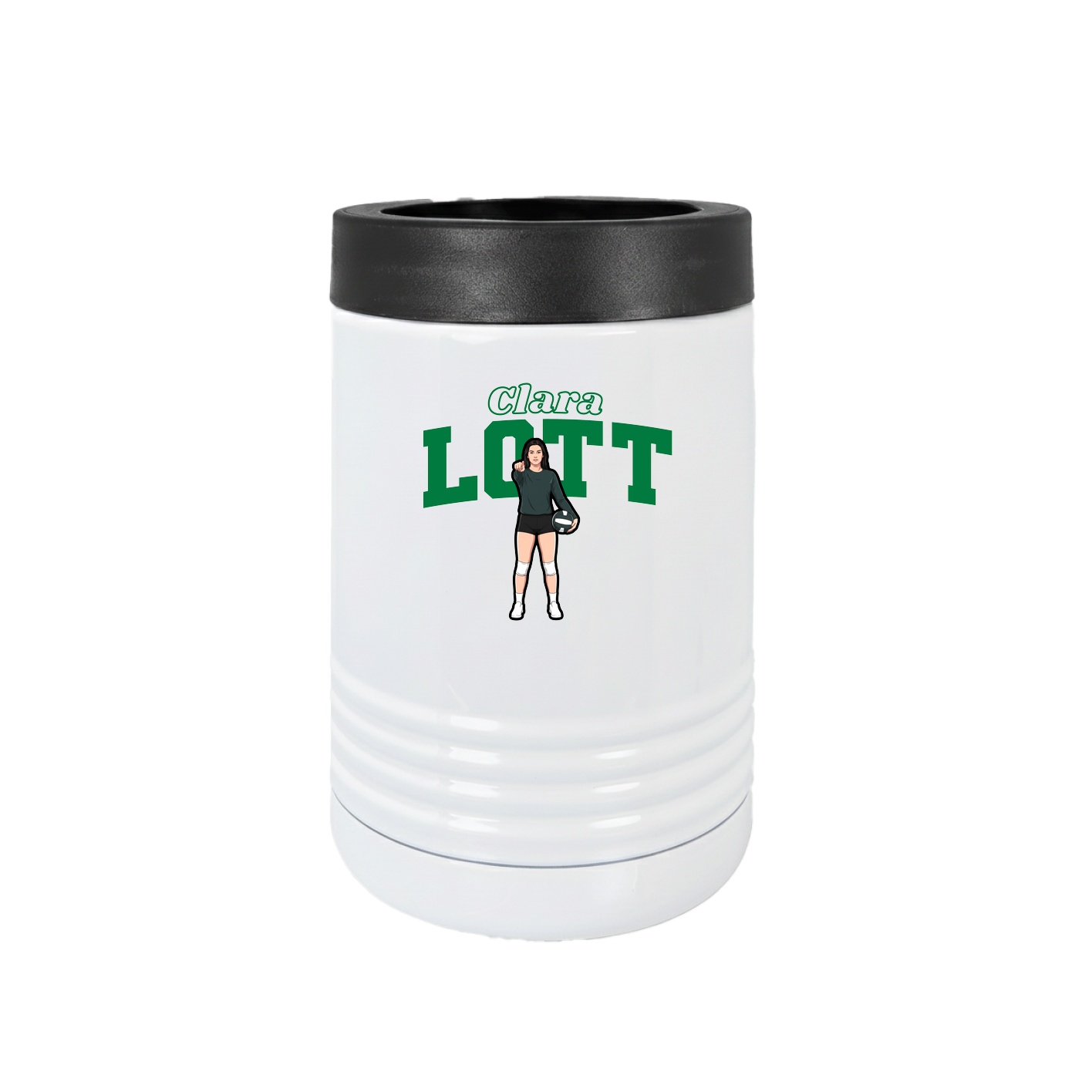 Beverage Holder — Name Arch in White