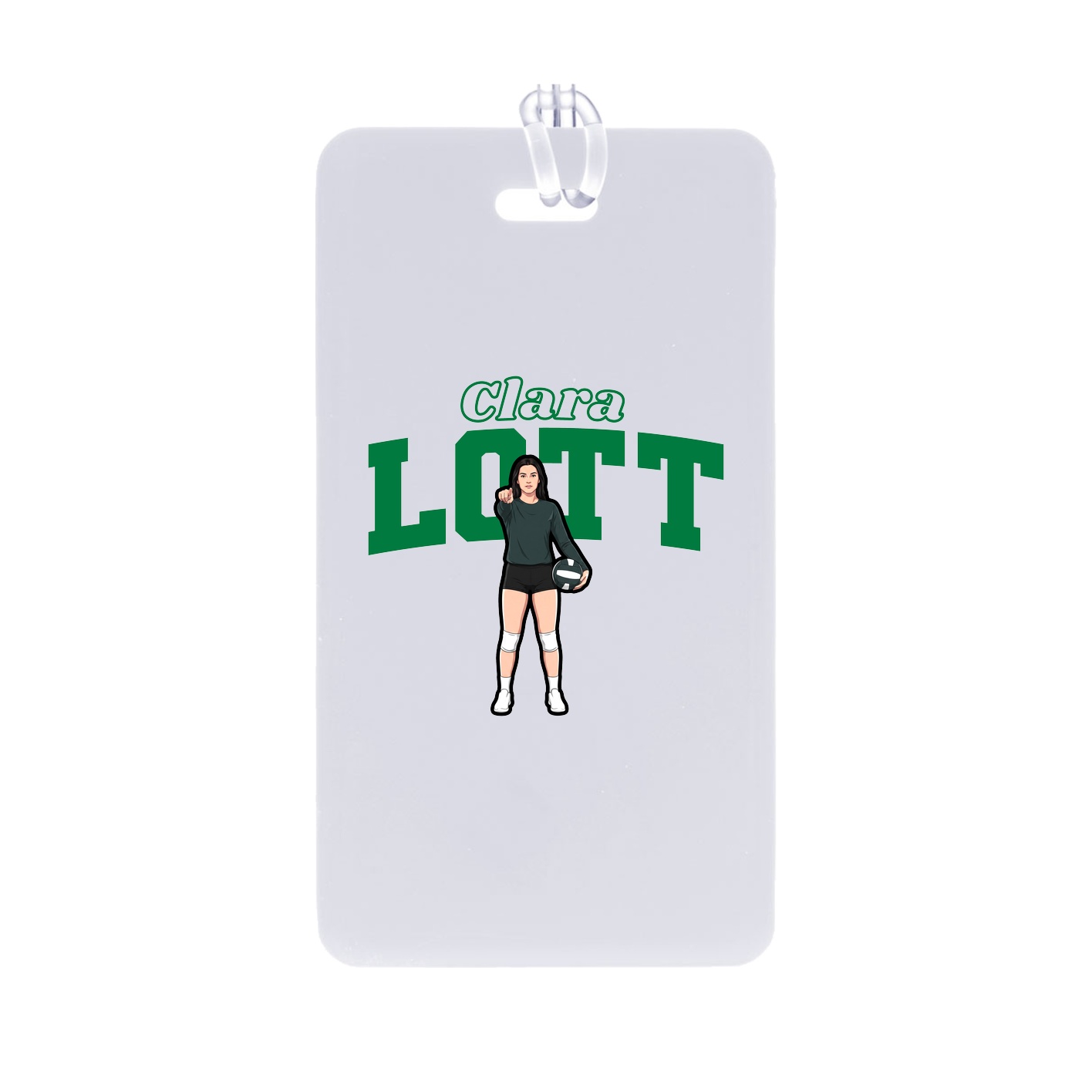 Bag Tag — Name Arch in Classic