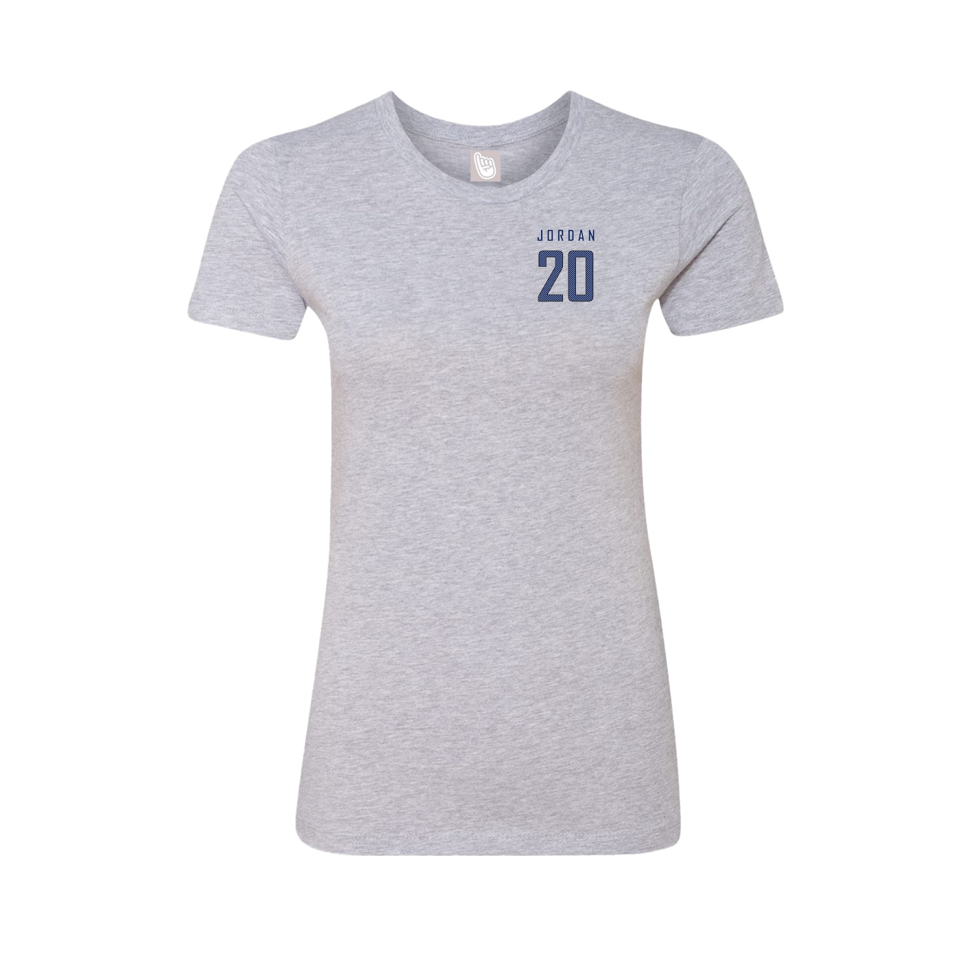 Fitted Women's Tee — Mesh Shirsey in Grey