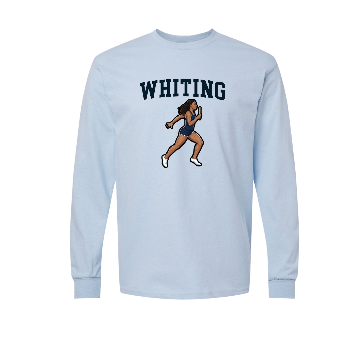 Long Sleeve Tee — Shirsey in Light Blue