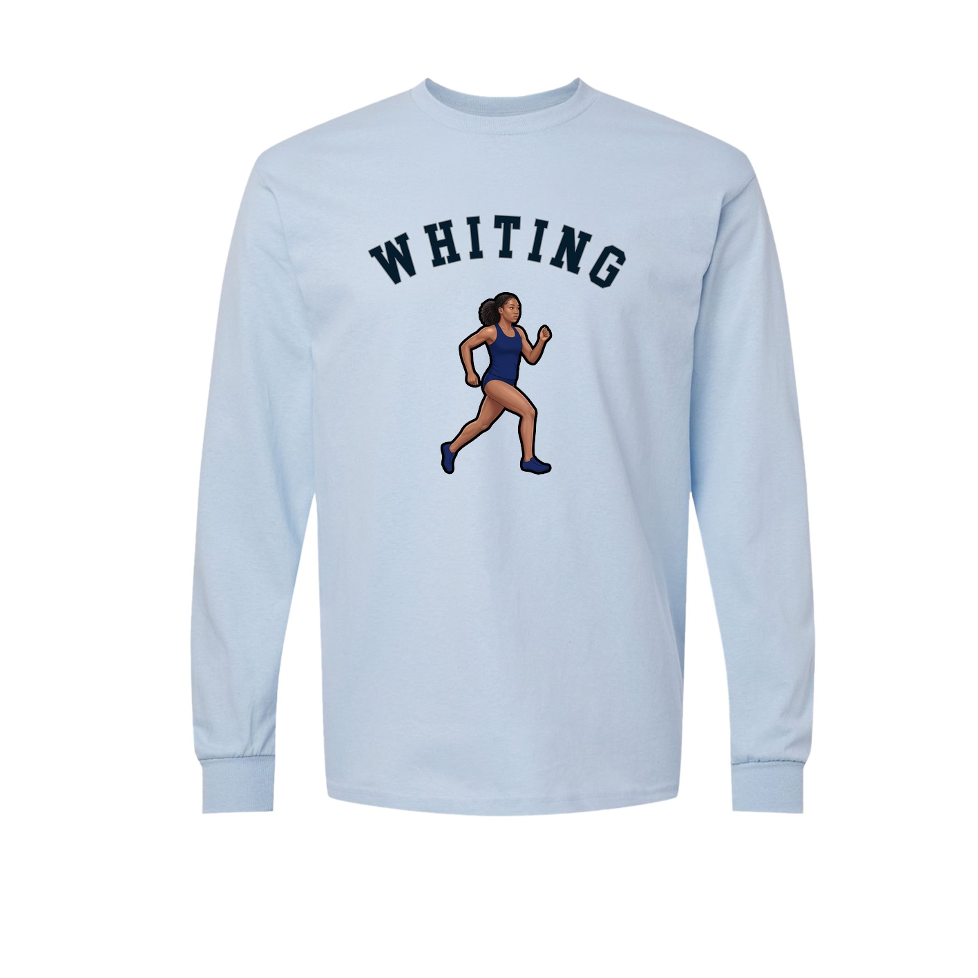 Long Sleeve Tee — Shirsey Arch in Light Blue
