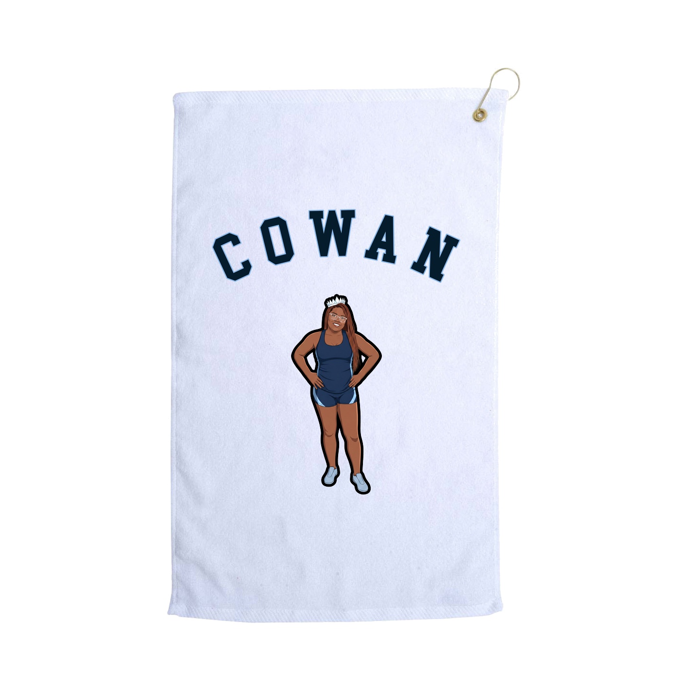 Golf Towel — Shirsey Arch in White