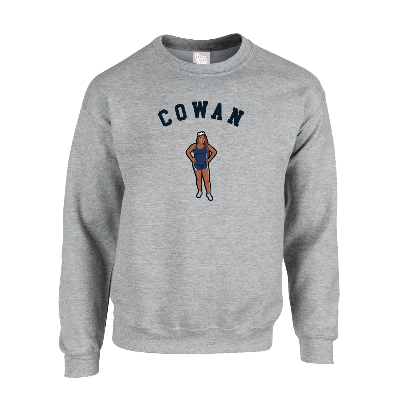 Fleece Crew — Shirsey Arch in Grey
