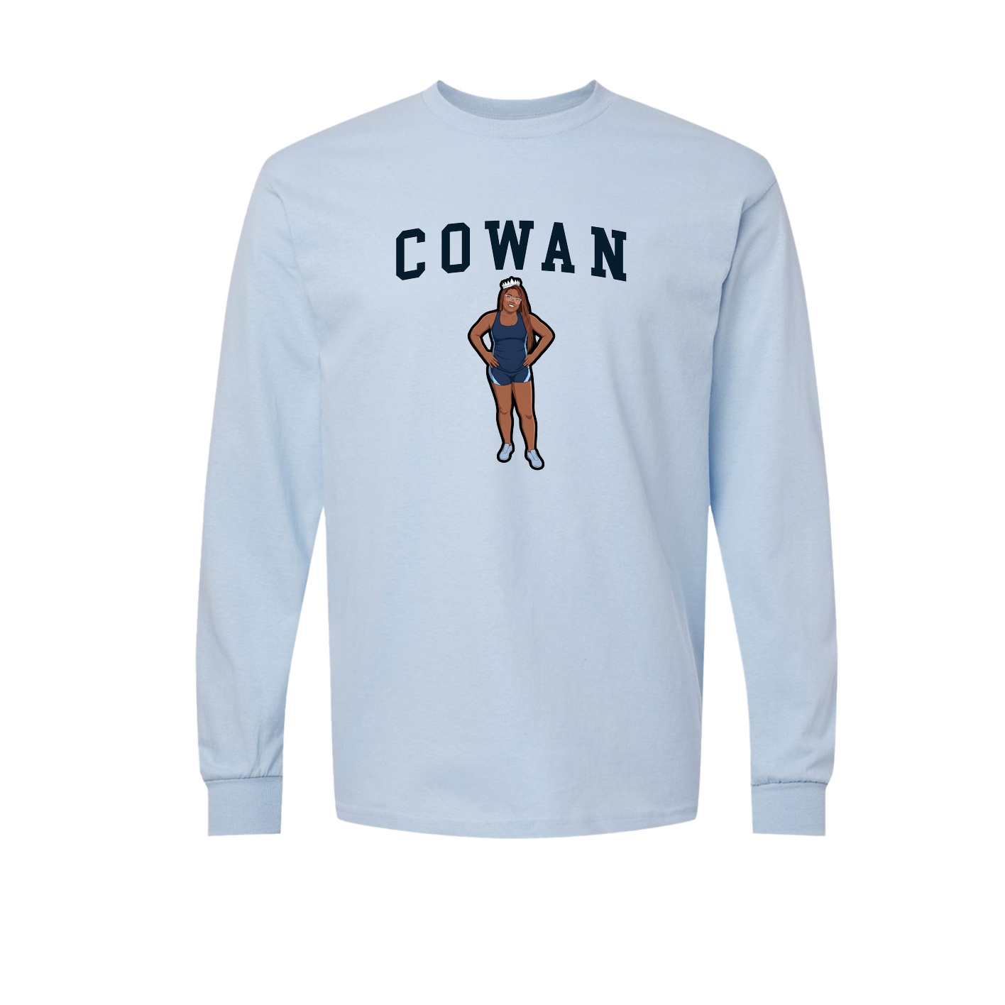Long Sleeve Tee — Shirsey in Light Blue