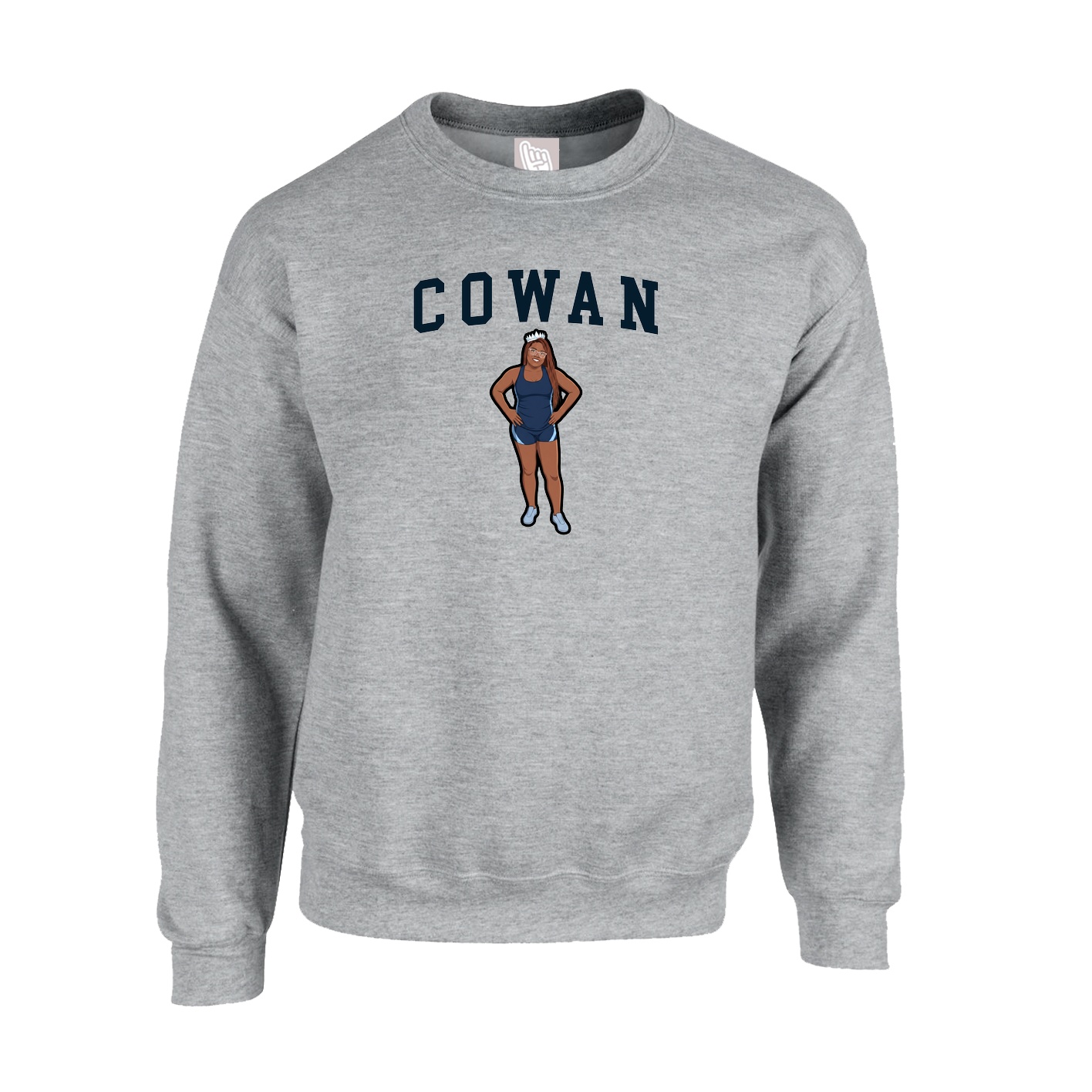 Fleece Crew — Shirsey in Grey