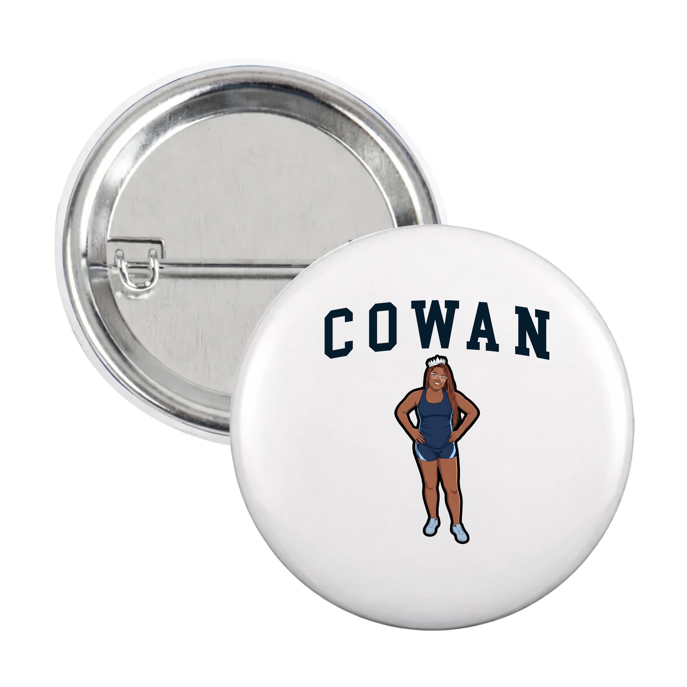 Game Day Button — Shirsey in White