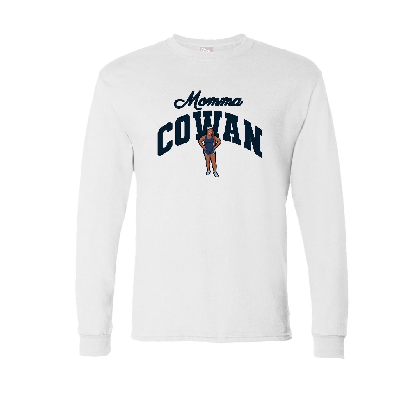 Long Sleeve Tee — Mothers Day Arch in White