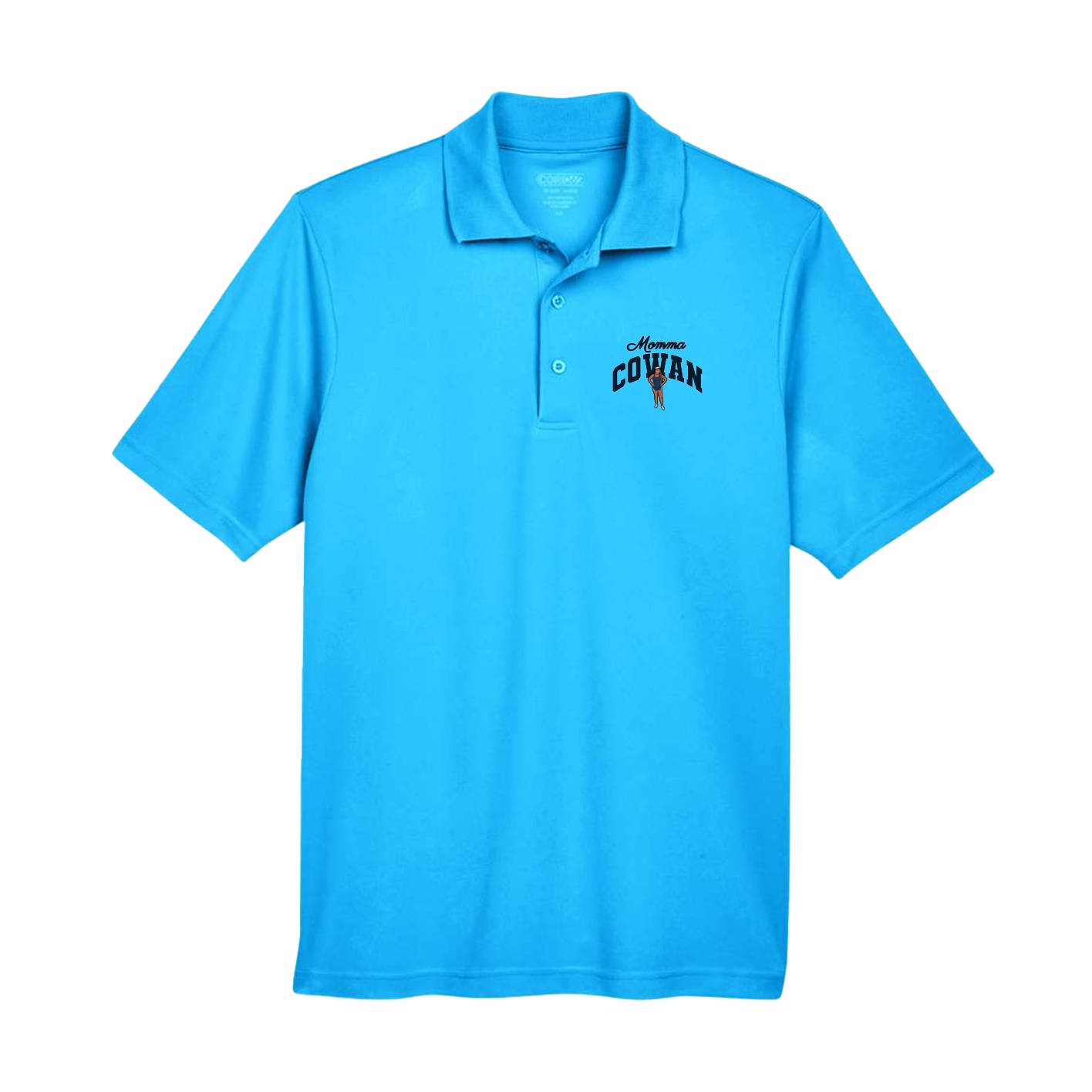 Performance Polo — Mothers Day Arch in Light Blue