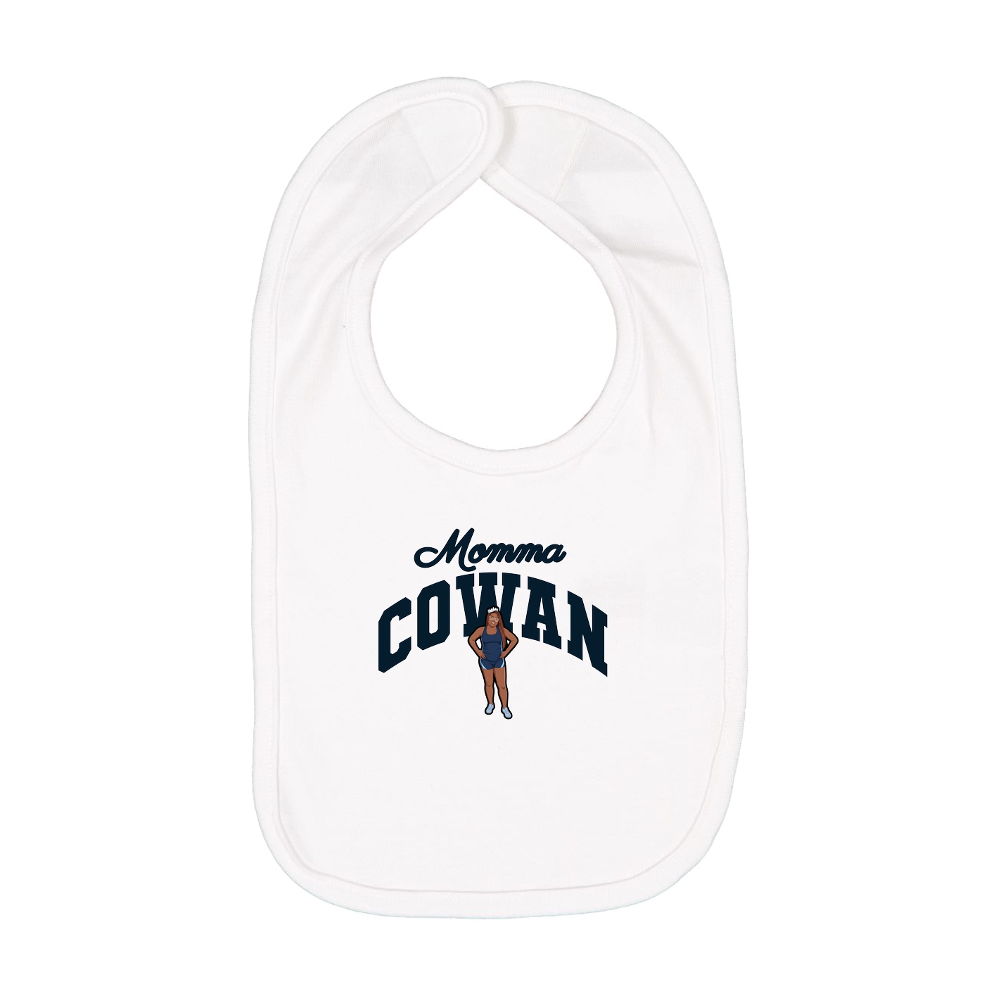 Infant Bib — Mothers Day Arch in White
