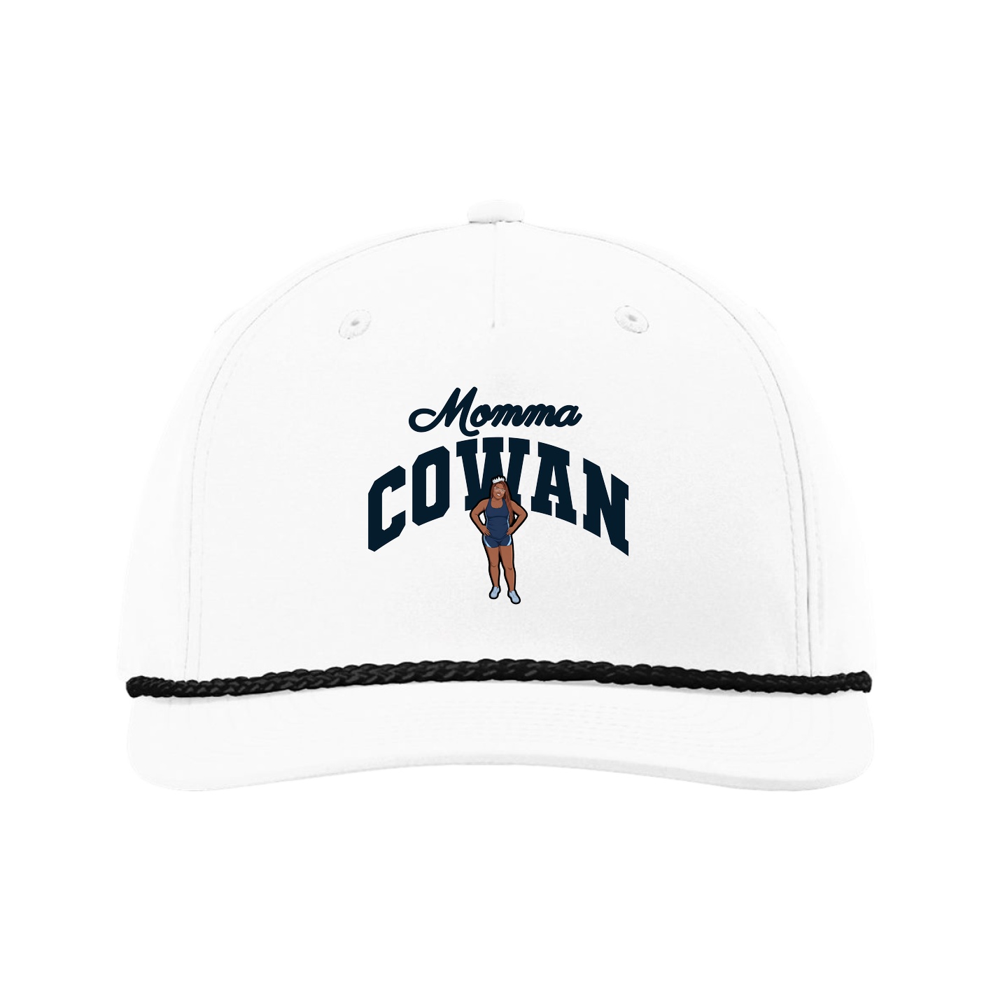 Five-Panel Classic Rope Cap — Mothers Day Arch in White