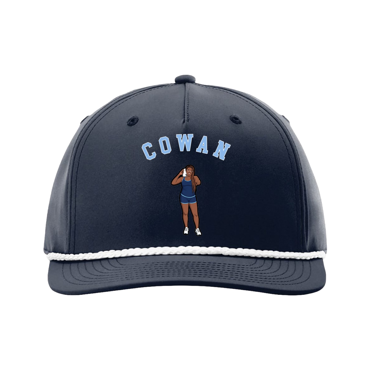 Five-Panel Classic Rope Cap — Shirsey Arch in Navy