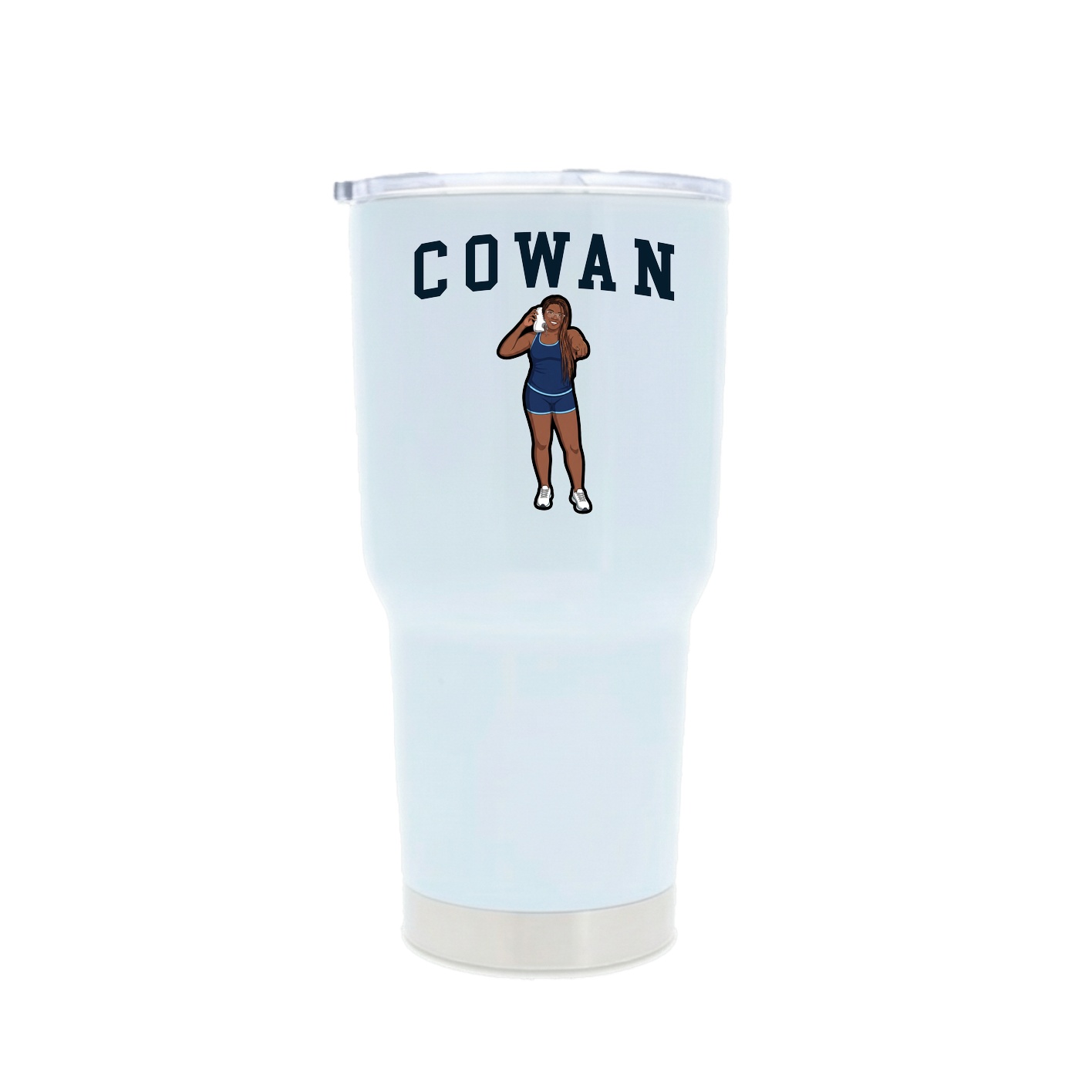 30oz Stainless Steel Tumbler — Shirsey in White