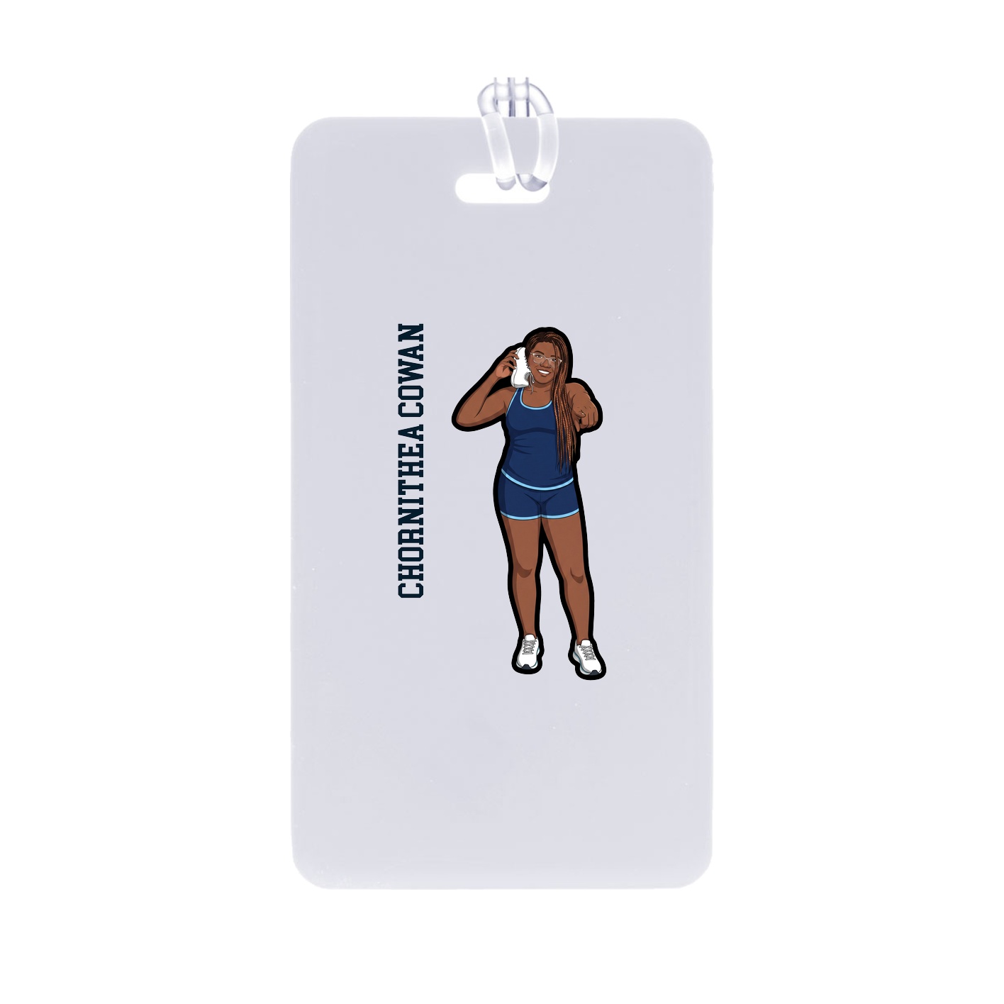 Bag Tag — Name Vertical in Classic