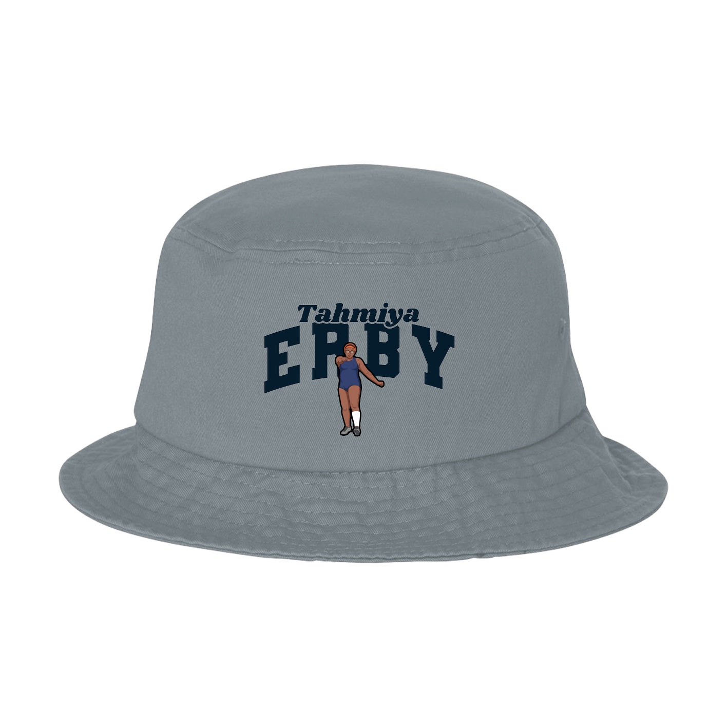 Bucket Cap — Signature Arch in Grey