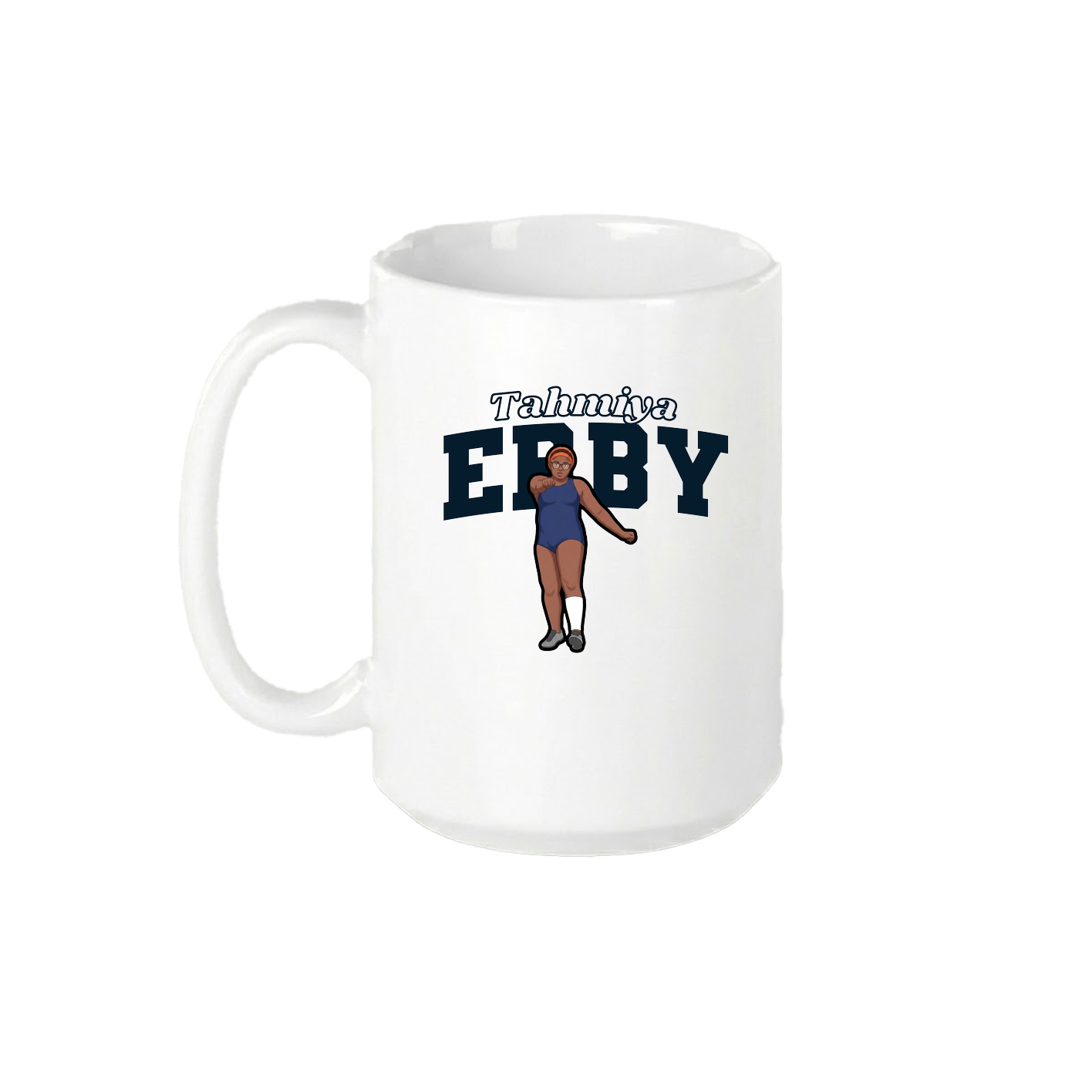 15oz Coffee Mug — Name Arch in White