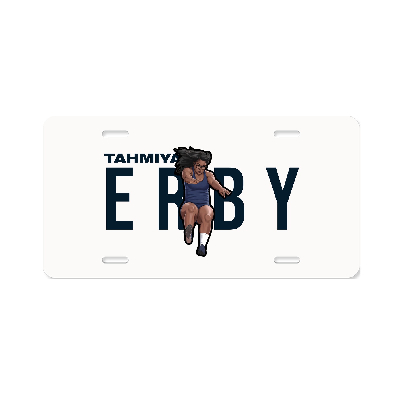 License Plate — Player Name in Classic