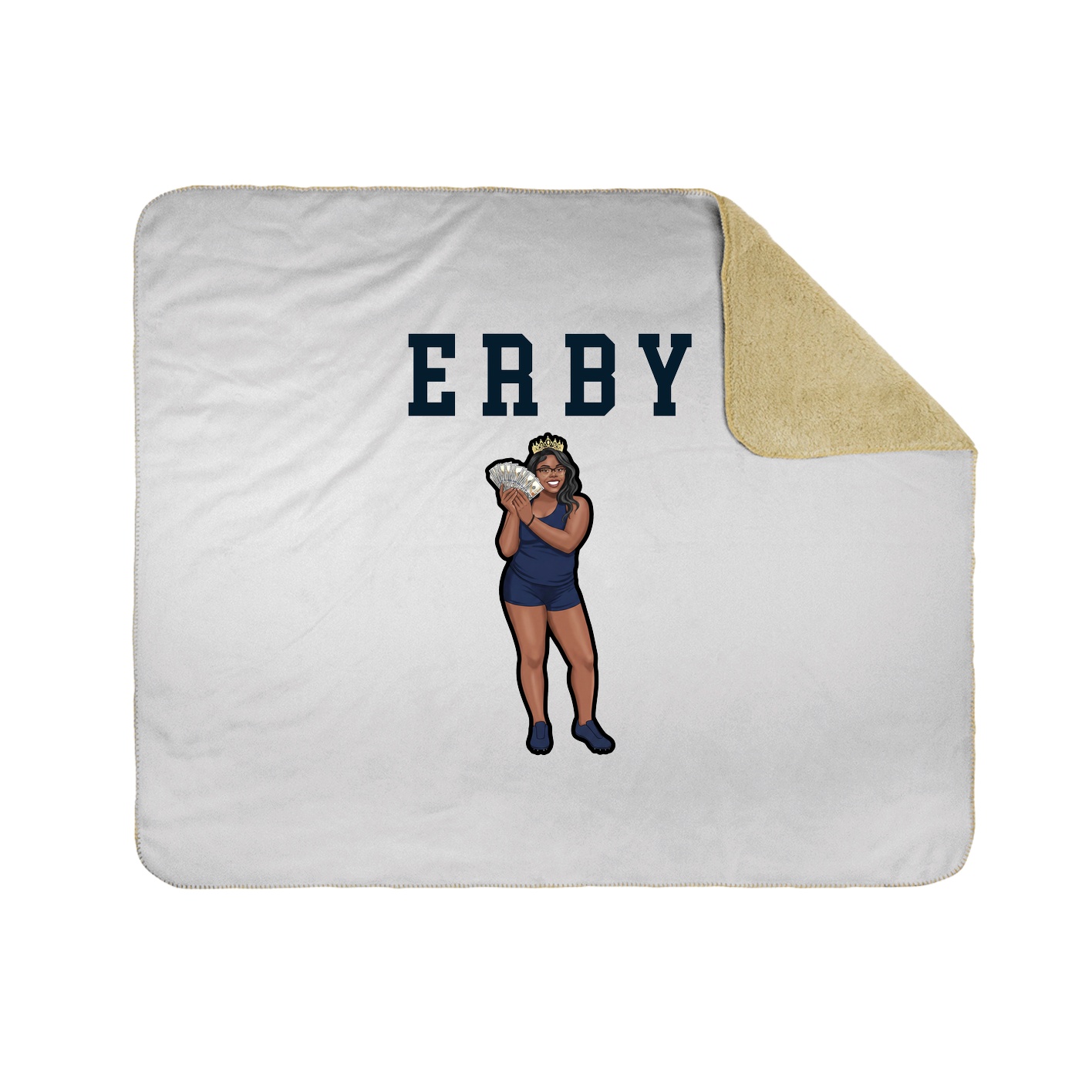 Throw Blanket — Shirsey in White