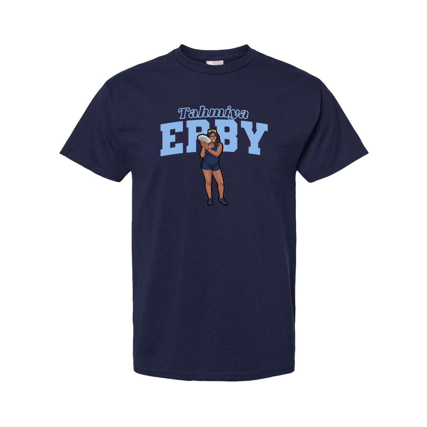 Youth Tee — Name Arch in Navy