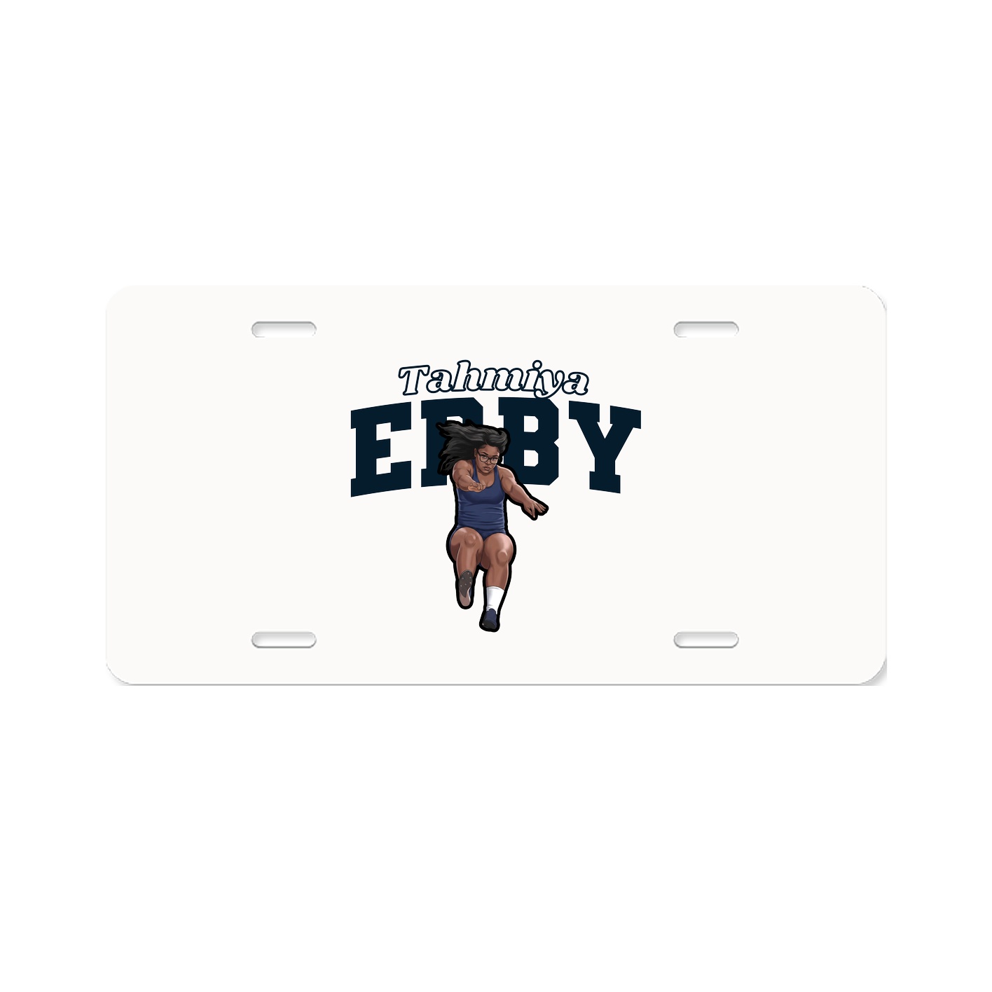 License Plate — Name Arch in Classic