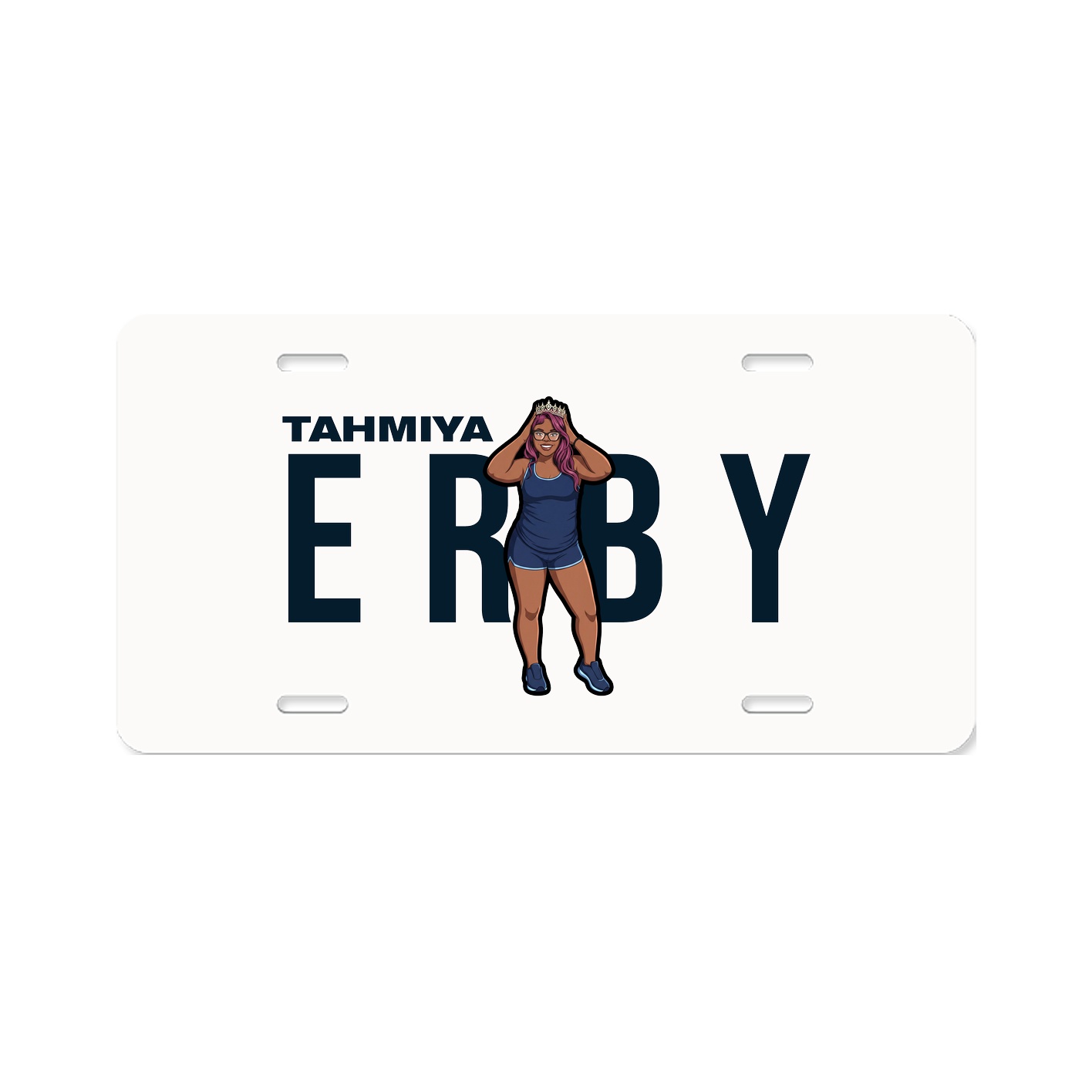 License Plate — Player Name in Classic