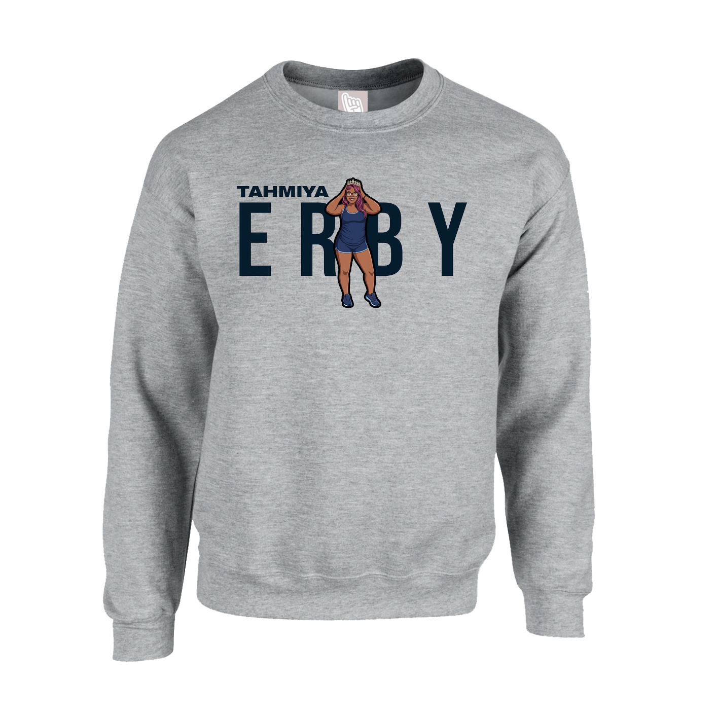 Fleece Crew — Player Name in Grey