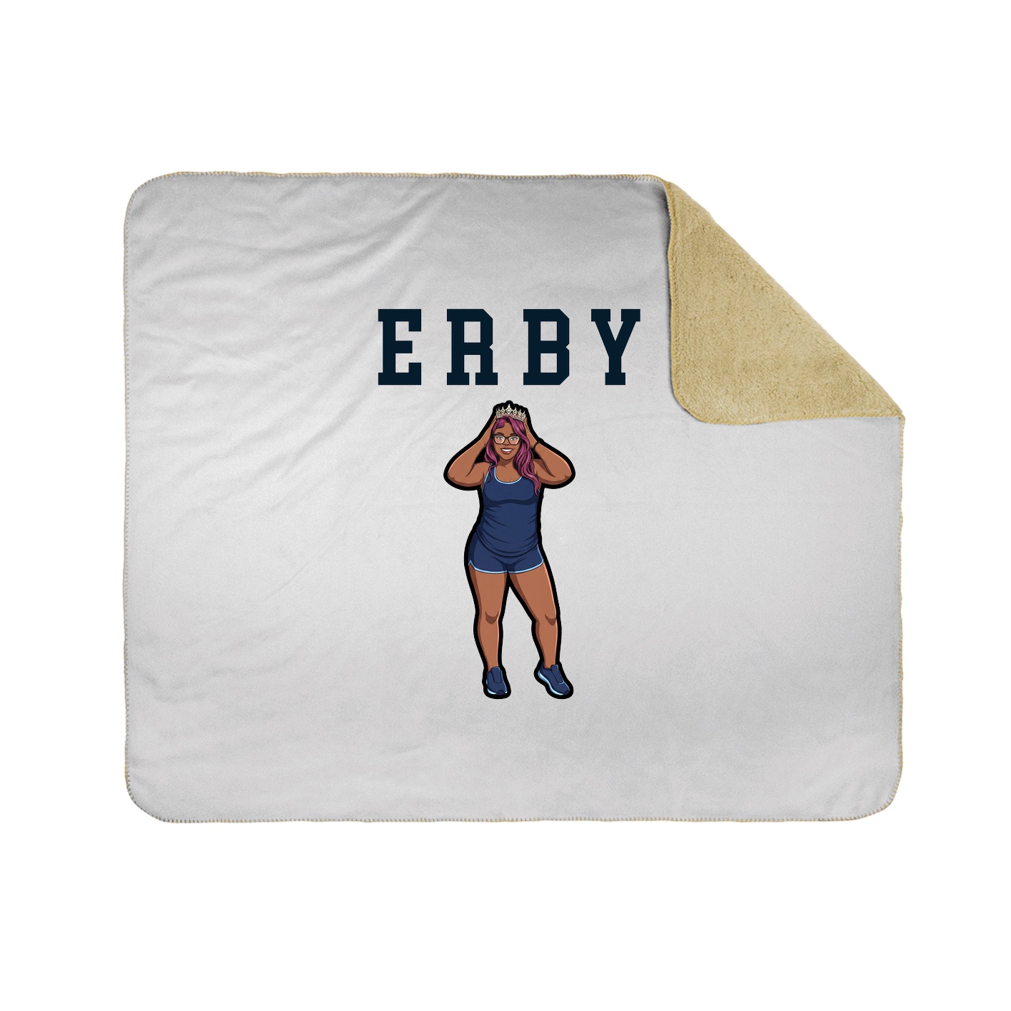 Throw Blanket — Shirsey in White